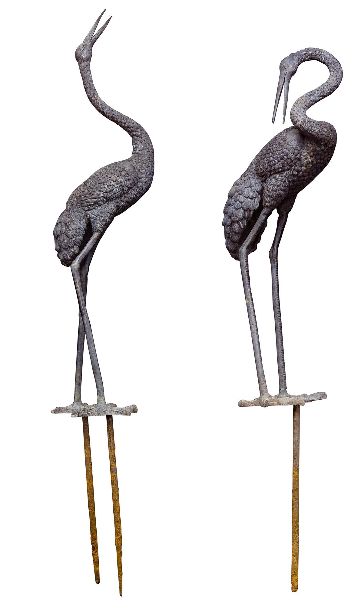 Asian Style Garden Cranes (1 of 6)