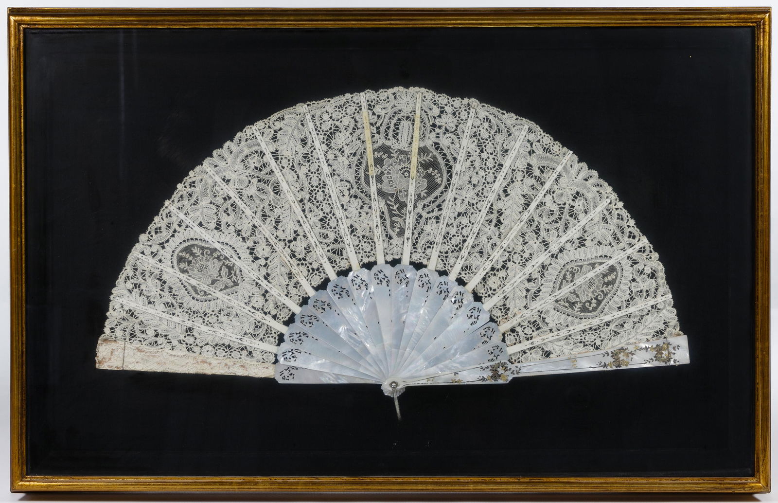 Mother of Pearl and Lace Fan (1 of 2)