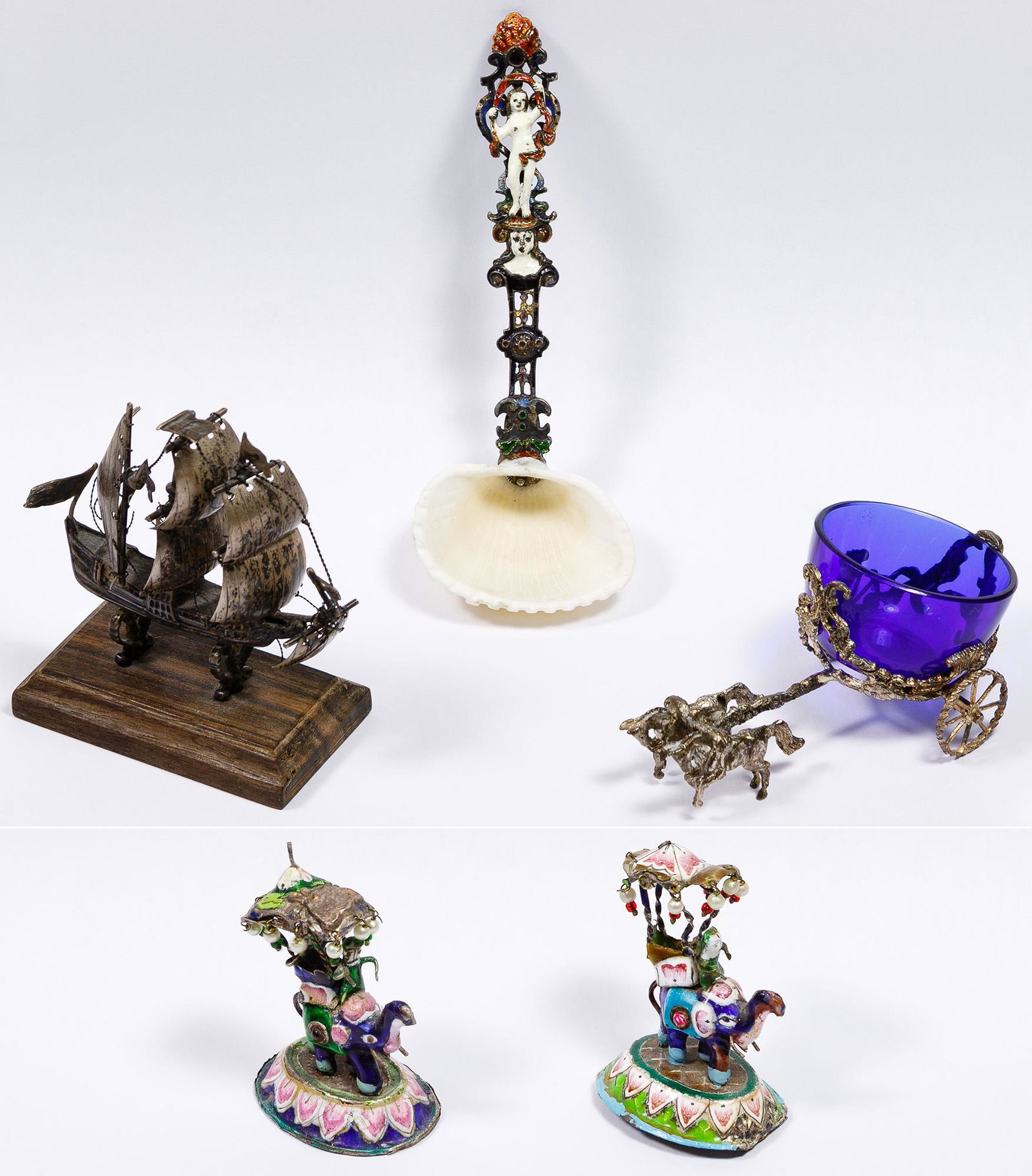 Salt Cellar and Decorative Object Assortment (1 of 3)