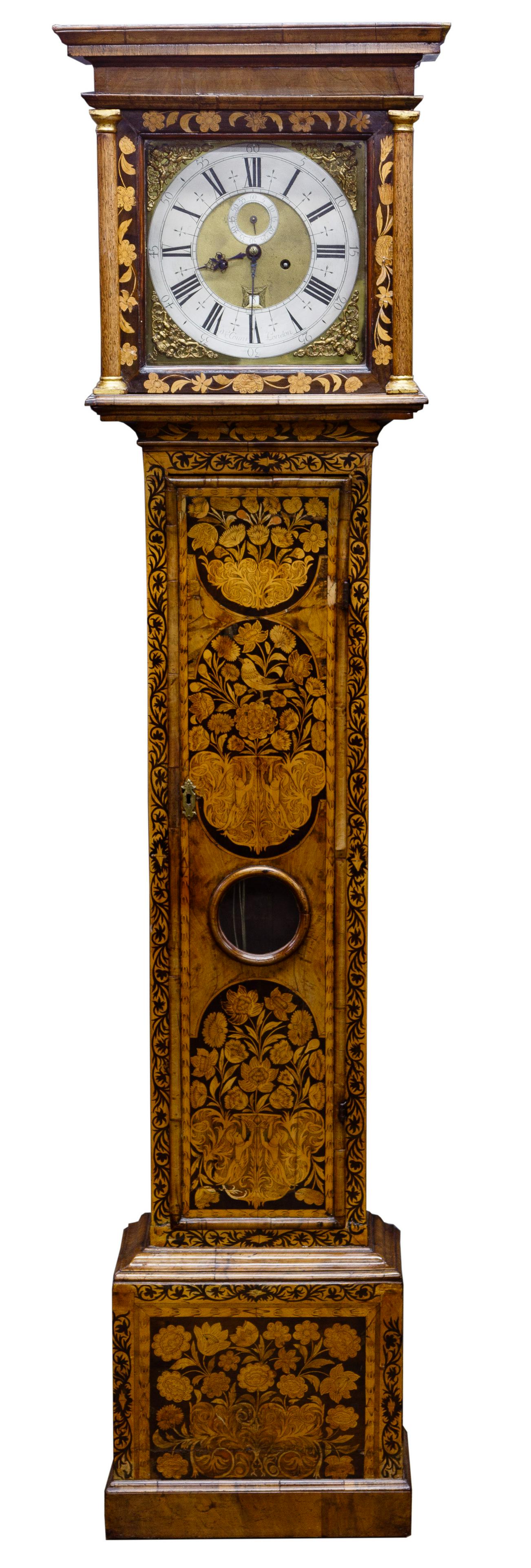 English William and Mary Walnut Long Case Clock (1 of 16)