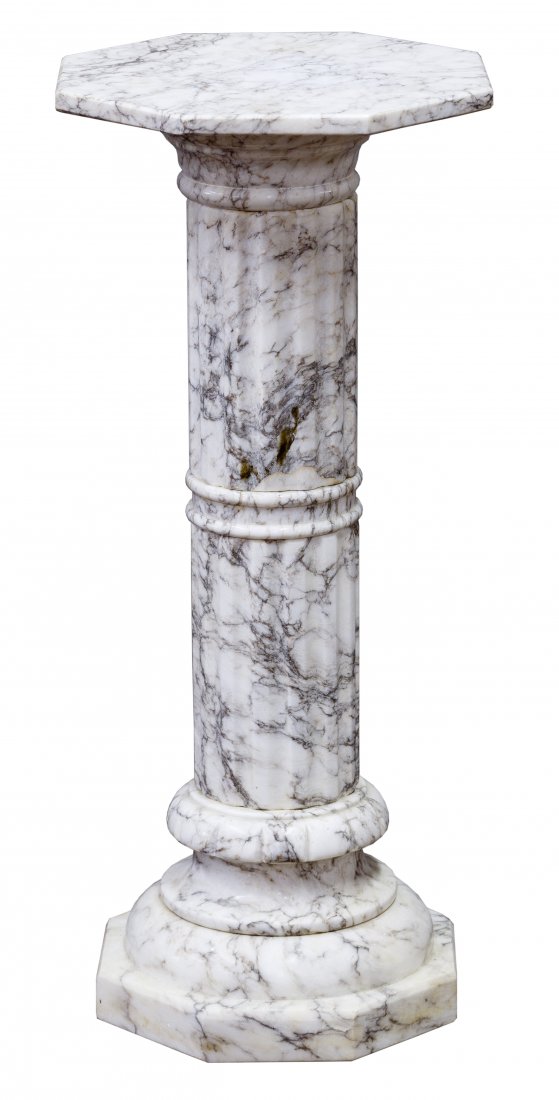Marble Pedestal Apr 19, 2020 Leonard Auction, Inc. in IL