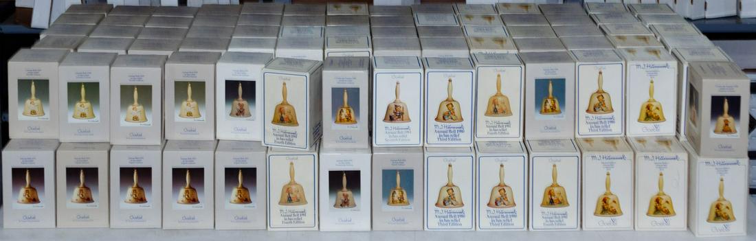 Hummel / Goebel Bell Assortment: Hummel / Goebel Bell Assortment Eighty-five items including years: 1978, 1979, 1980, 1981, 1984, 1985, 1986, 1987, 1988, 1989, 1990 and 1992 Condition: Very Good, no chips or cracks noted, all bells i