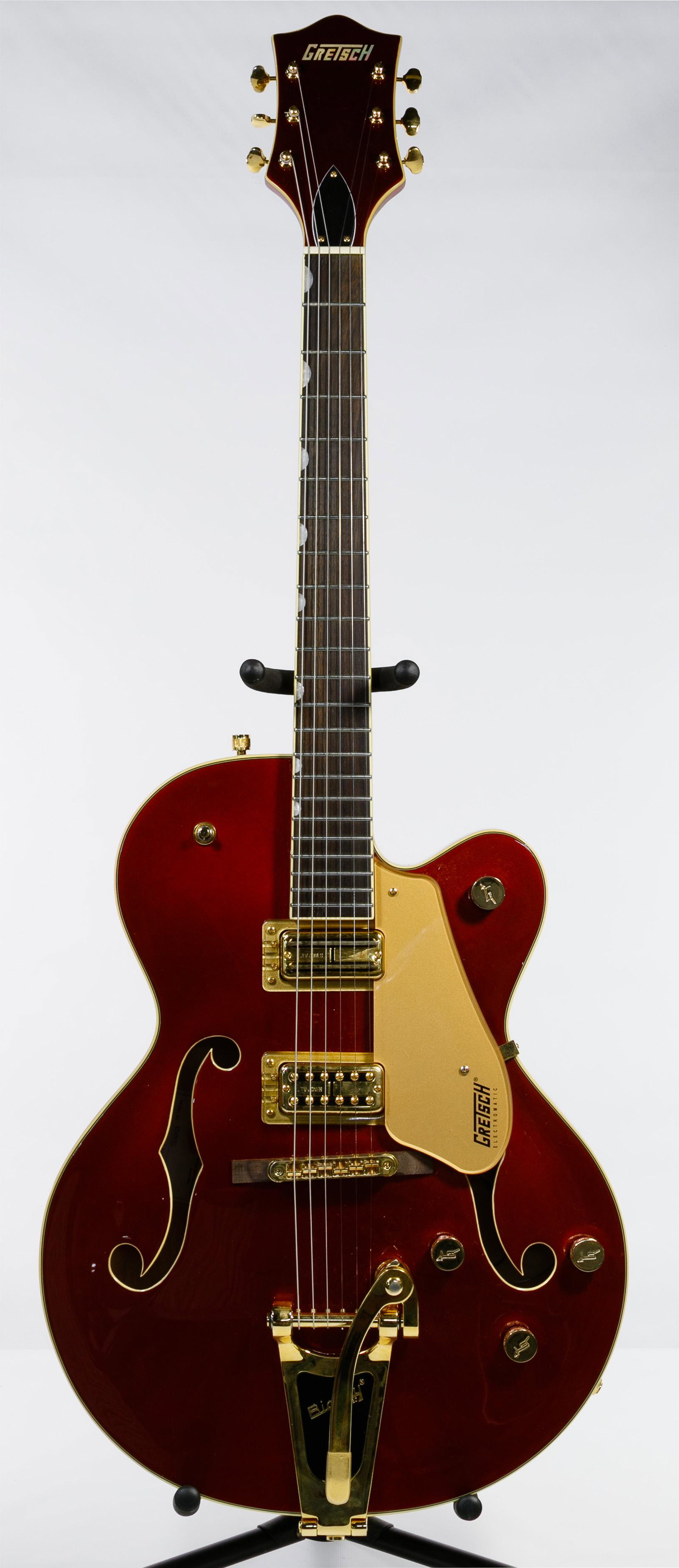 2017 Gretsch Electromatic Guitar with Case: 2017 Gretsch Electromatic Guitar with Case Model #G5420TG, serial #K517063120, Korean, limited edition, single body, laminated maple, maple neck, rosewood finger board, tortoise pick guard, mother of 