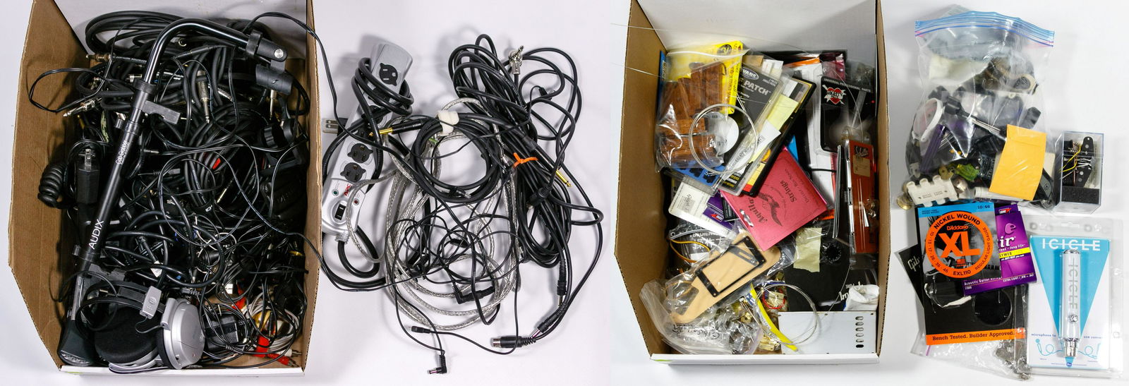 Guitar Part, Accessory and Book Assortment: Guitar Part, Accessory and Book Assortment Including a DiMarzio DP424BK Area T 615 Bridge pick-up in black, instructional books and DVDs, new guitar and ukulele strings, drum patches, guitar hardware