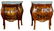 Mahogany, Satinwood and Ormulu Marble Top Night Stands