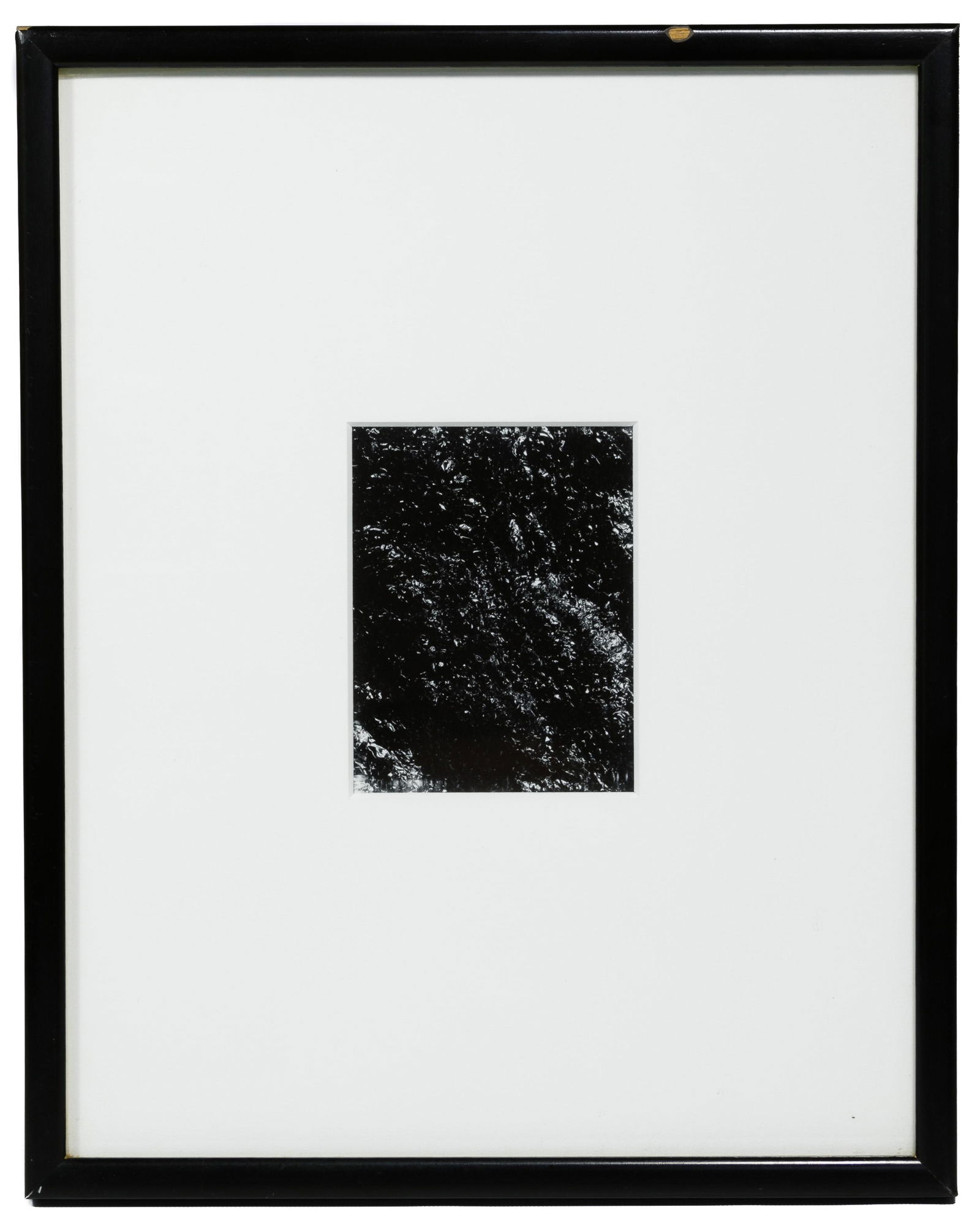 (Attributed to) James Welling (American, b.1951): (Attributed to) James Welling (American, b.1951) 'Cascade' Silver Gelatin Print Photograph 1980, unsigned, depicting abstracted water patterns in black and white, matted and housed in a wood frame; Fe