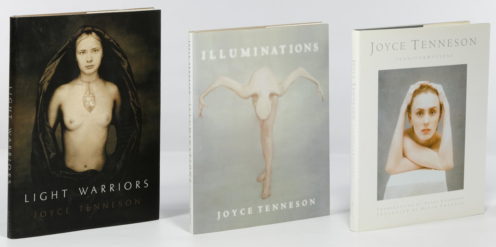 Joyce Tenneson Signed Art Photography Book Assortment: Joyce Tenneson Signed Art Photography Book Assortment Three first edition books, all inscribed and photographer-signed including 'Illumination', 'Transformations' and 'Light Warriors' Condition: Very 