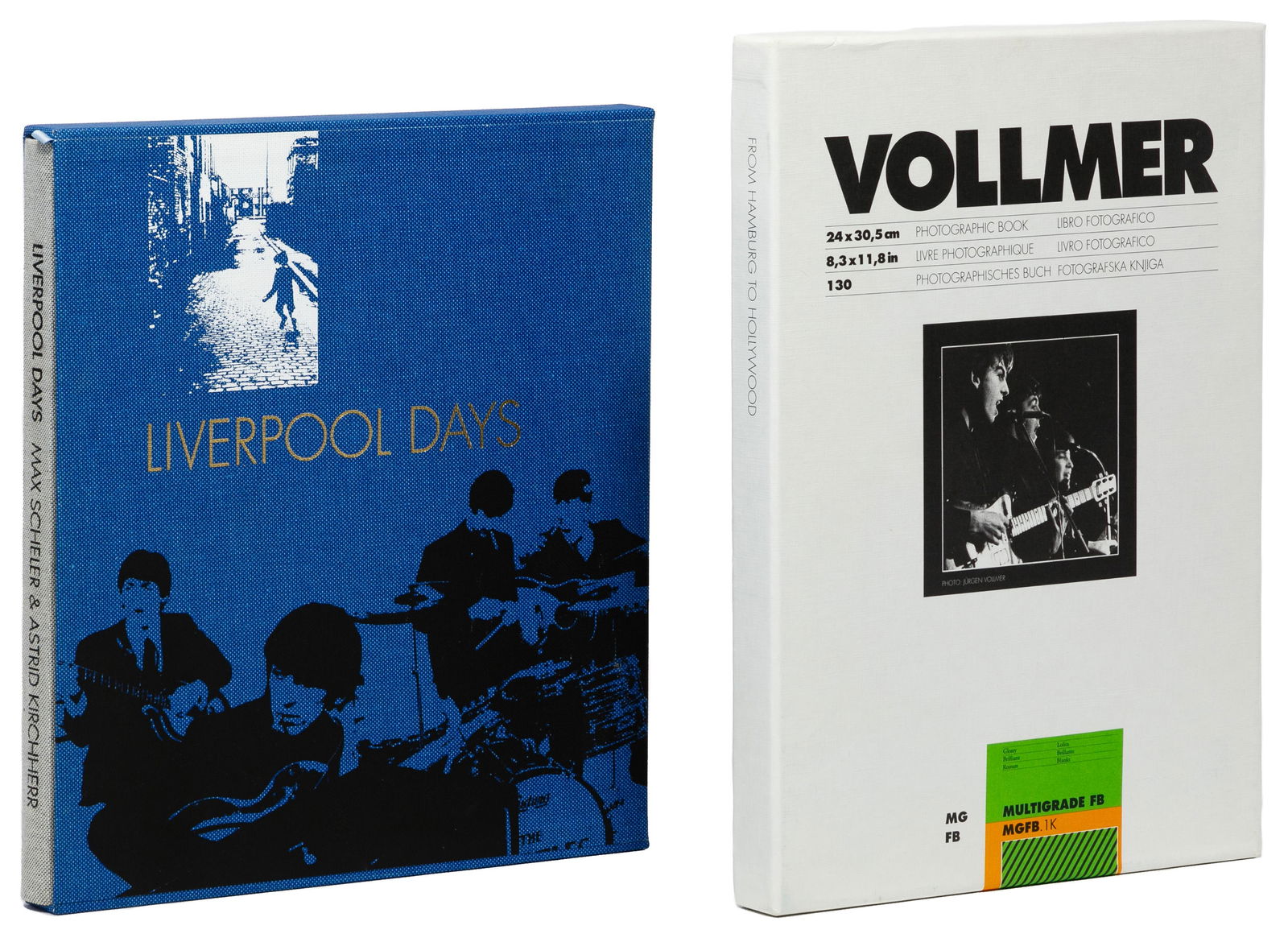 Beatles Deluxe Limited Edition Books: Beatles Deluxe Limited Edition Books Two items from Genesis Publications including 'Liverpool Days' by Max Scheler and Astrid Kirchherr, signed by authors, #1946/2500 having a slipcase and 'From Hambu