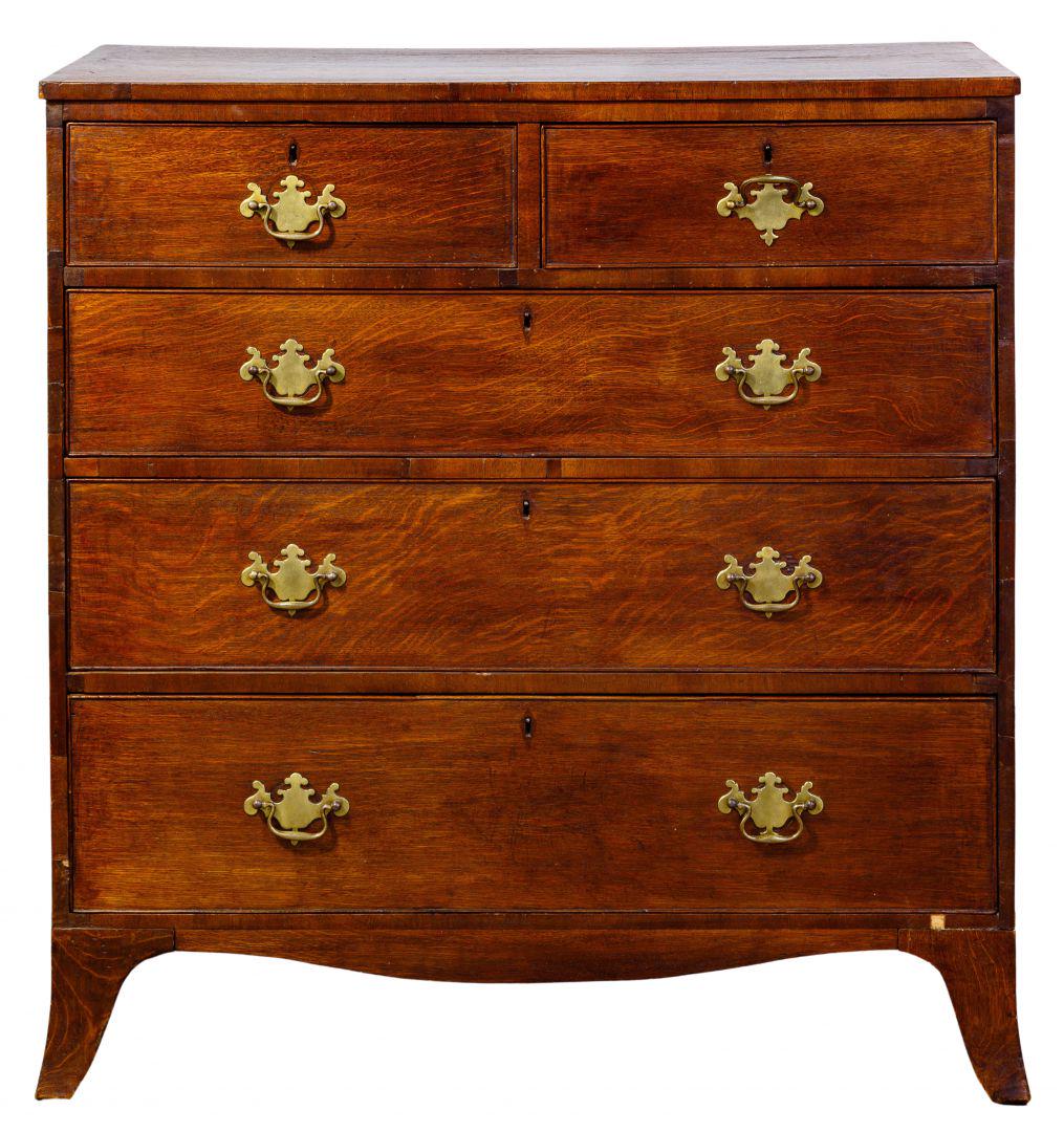 Federal Style Dresser and Tri-Fold Mirror (1 of 5)