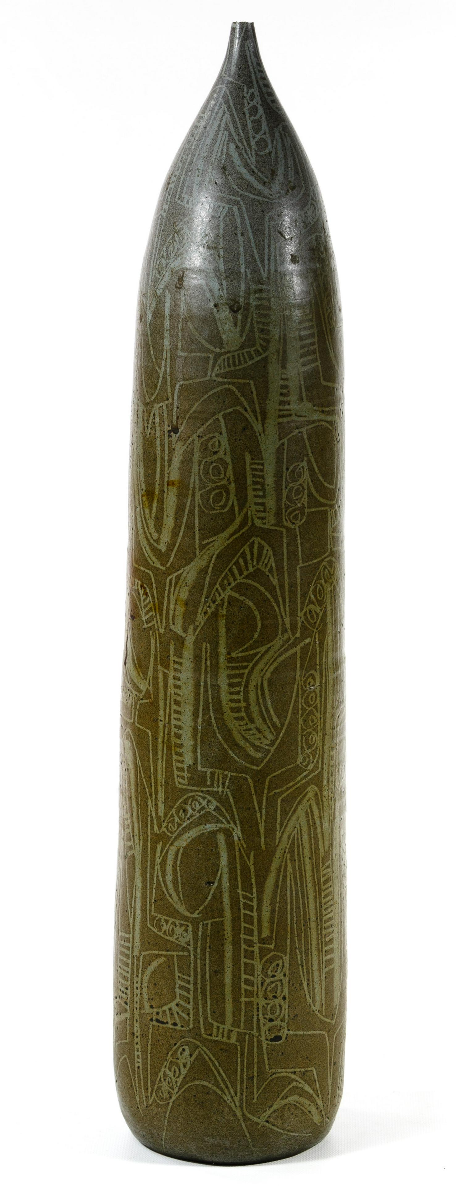 Clyde Burt (American, 1922-1981) Pottery Vessel (1 of 6)