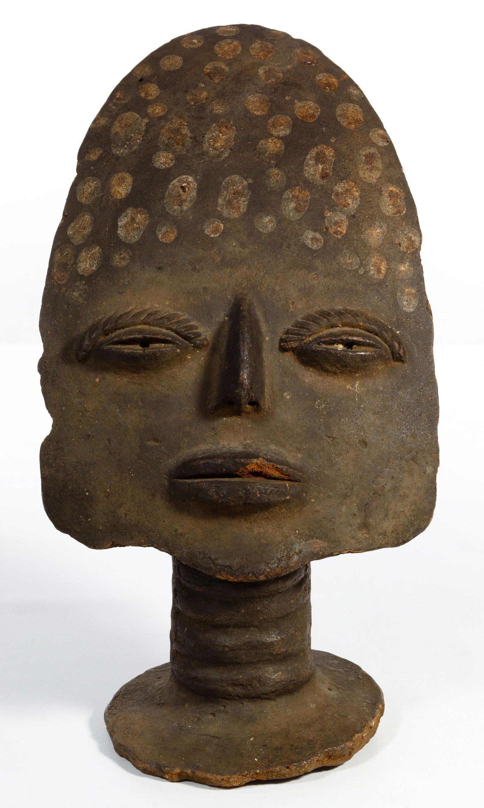 African Memorial Earthenware Mask (1 of 7)