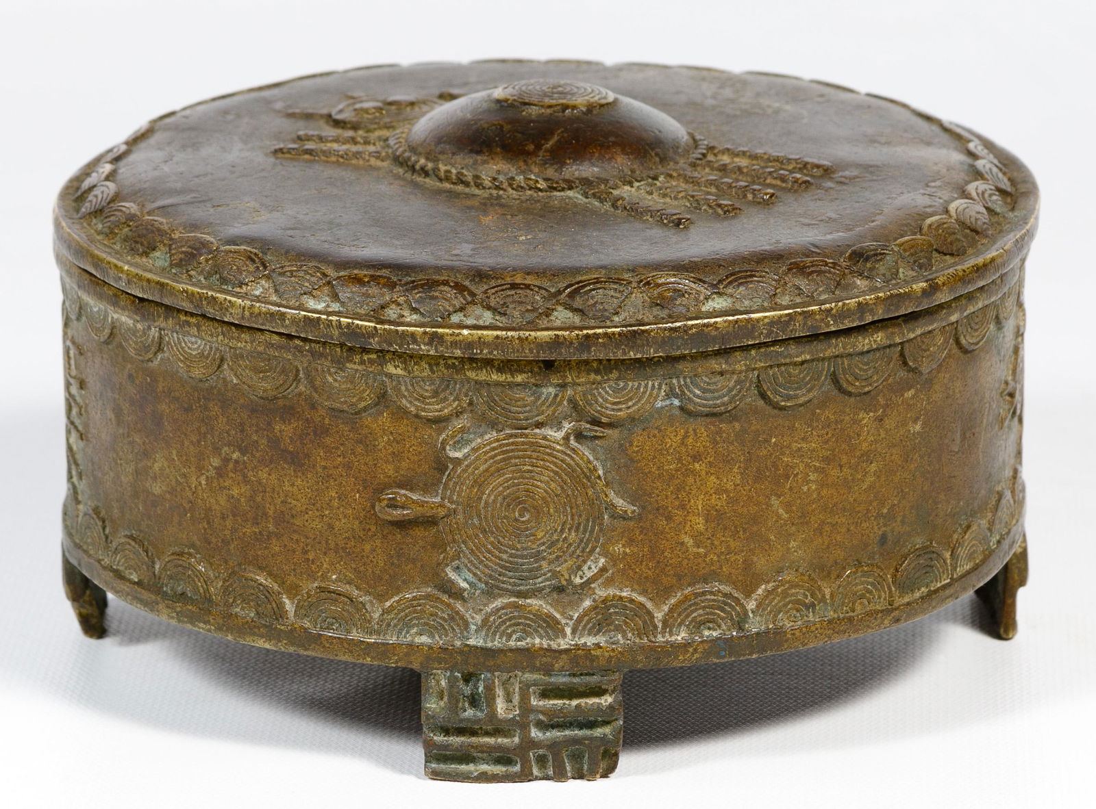 African Tribal Bronze Box (1 of 9)