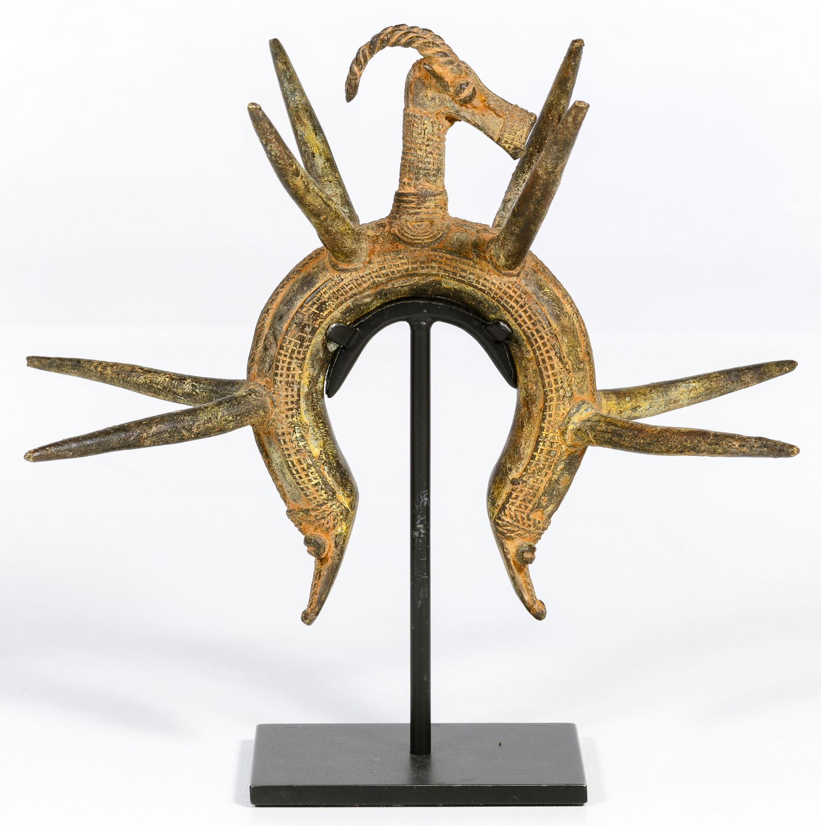 African Burkina Faso Spiked Copper Alloy Bracelet (1 of 5)