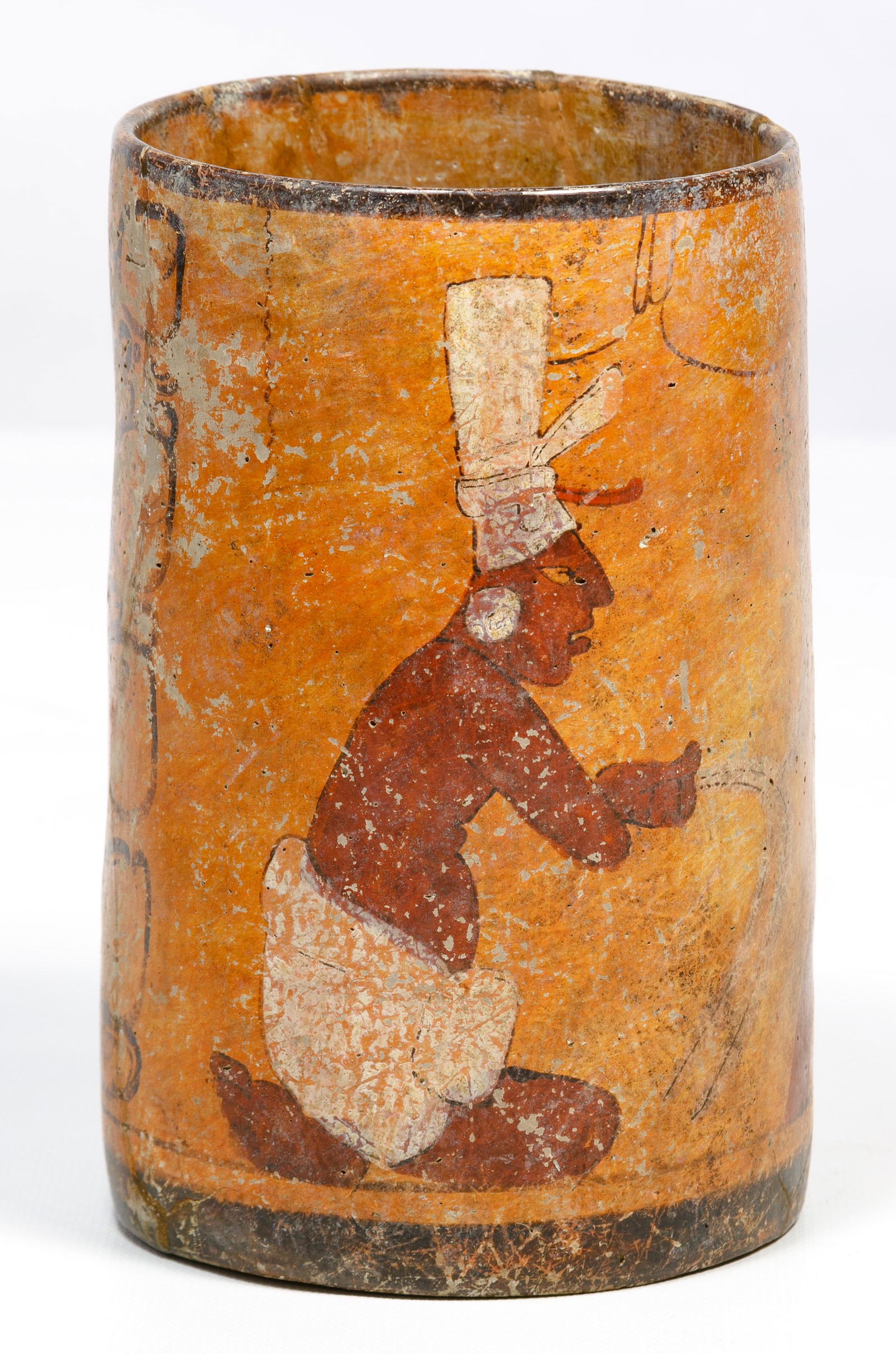 Pre-Columbian Mayan Polychrome Cylinder Vessel (1 of 6)