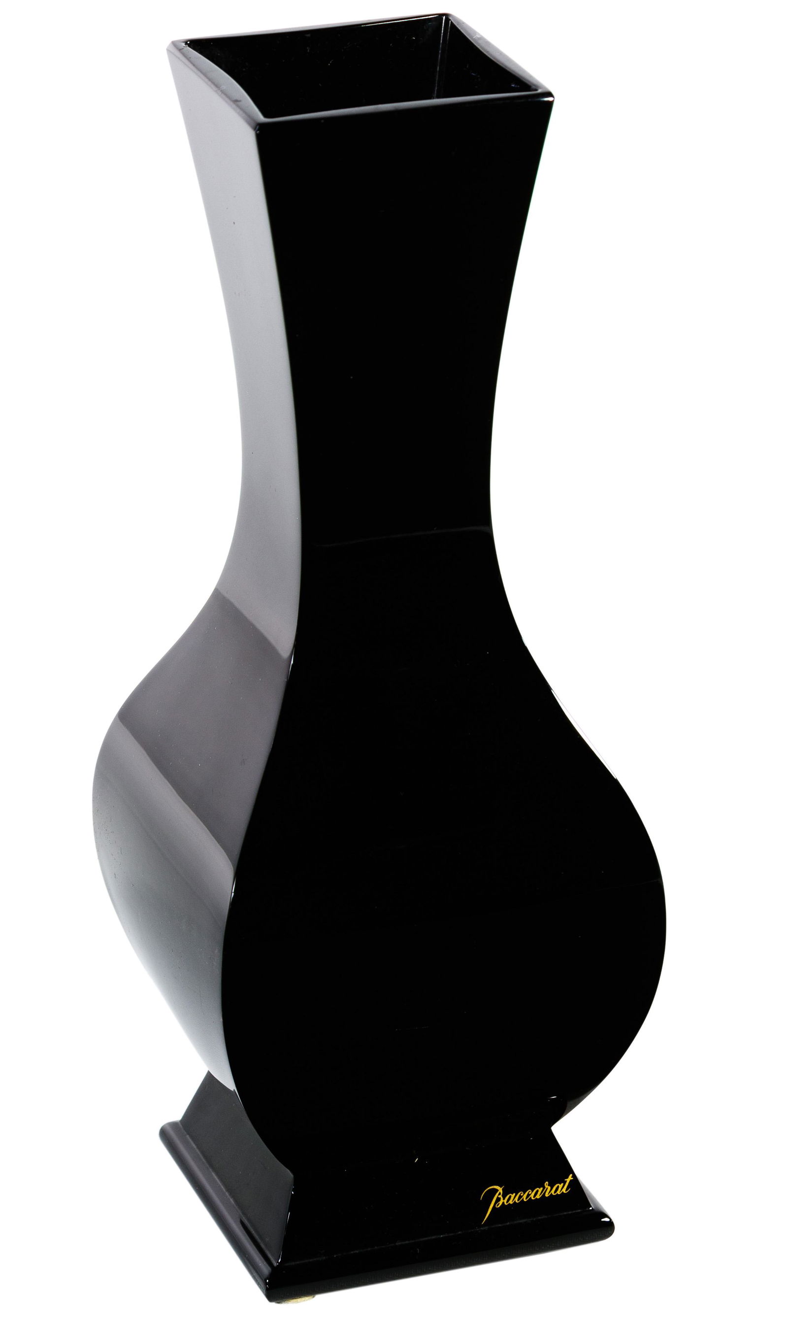Baccarat Crystal 'Julia' Black Vase (1 of 3)