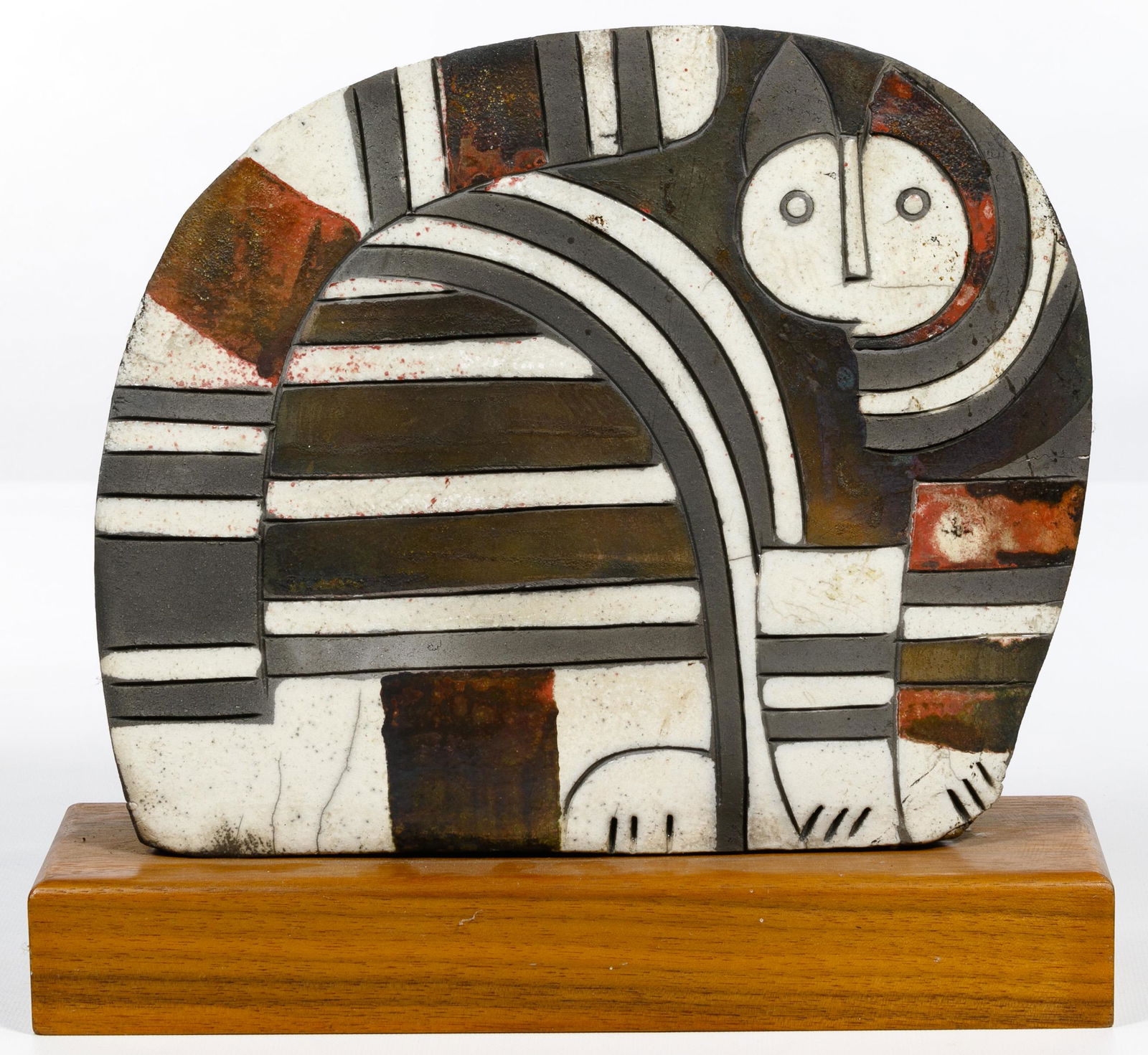Doug Delind (American, b.1947) Ceramic Plaque (1 of 4)