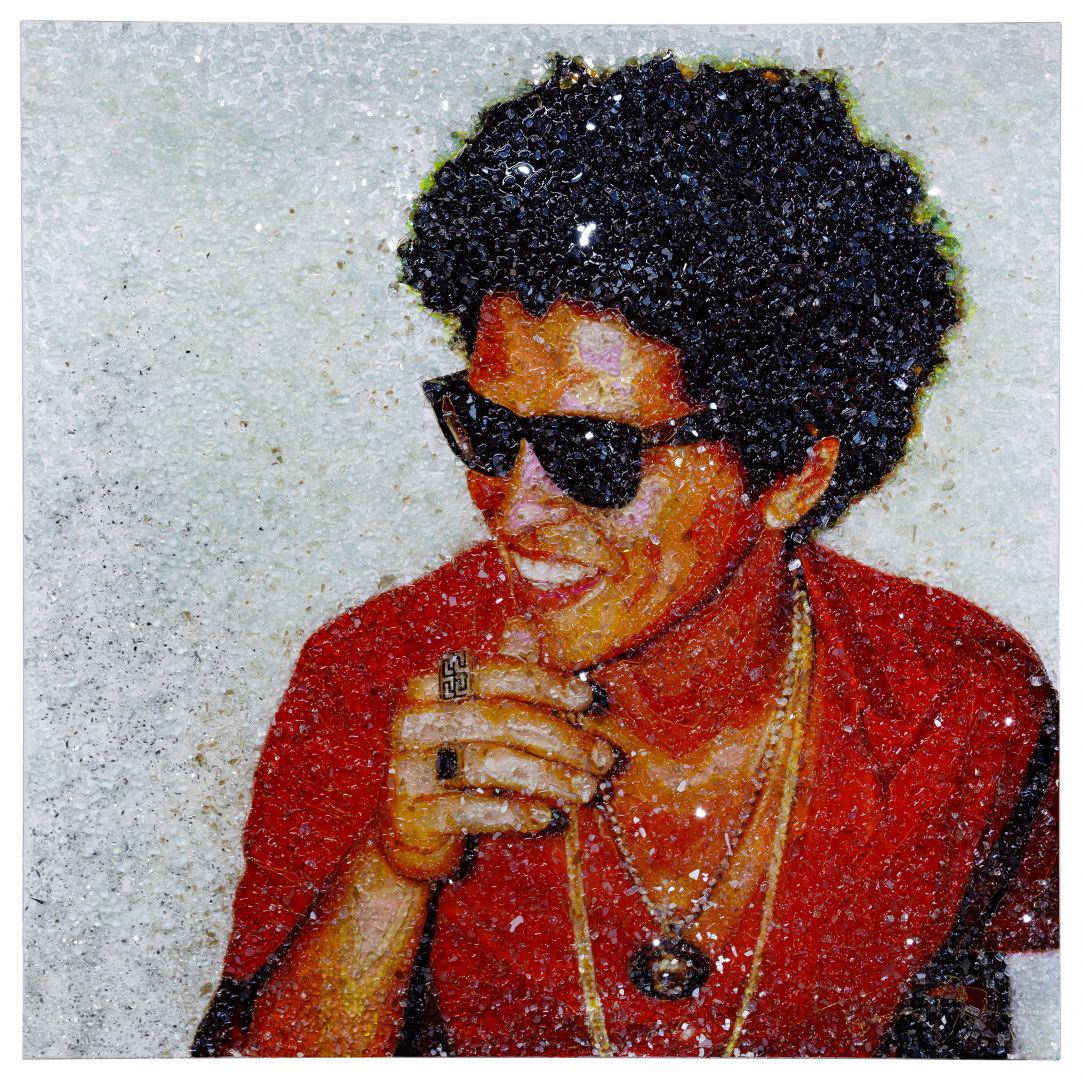 Tiffanie Anderson (American, b.1988) 'Bruno Mars' Mixed (1 of 4)