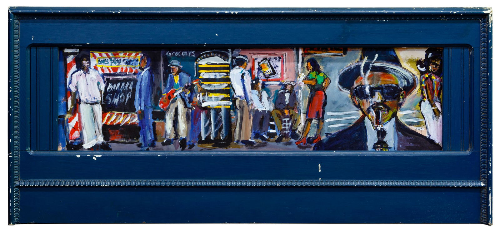 Wayne Manns (American, 20th Century) 'Street Scene in (1 of 5)