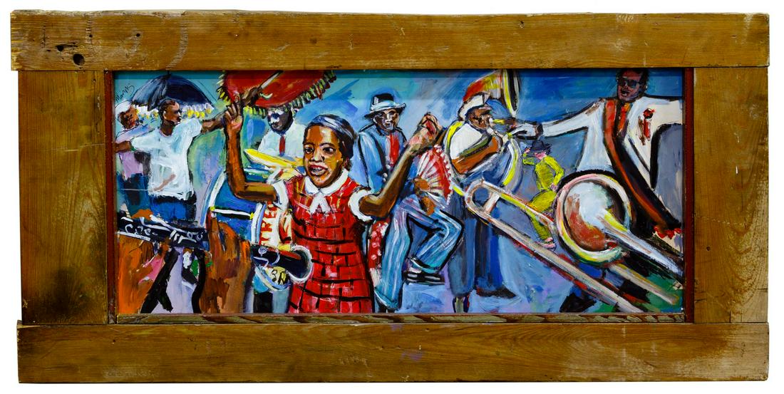 Wayne Manns (American, 20th Century) Acrylic and Found (1 of 4)