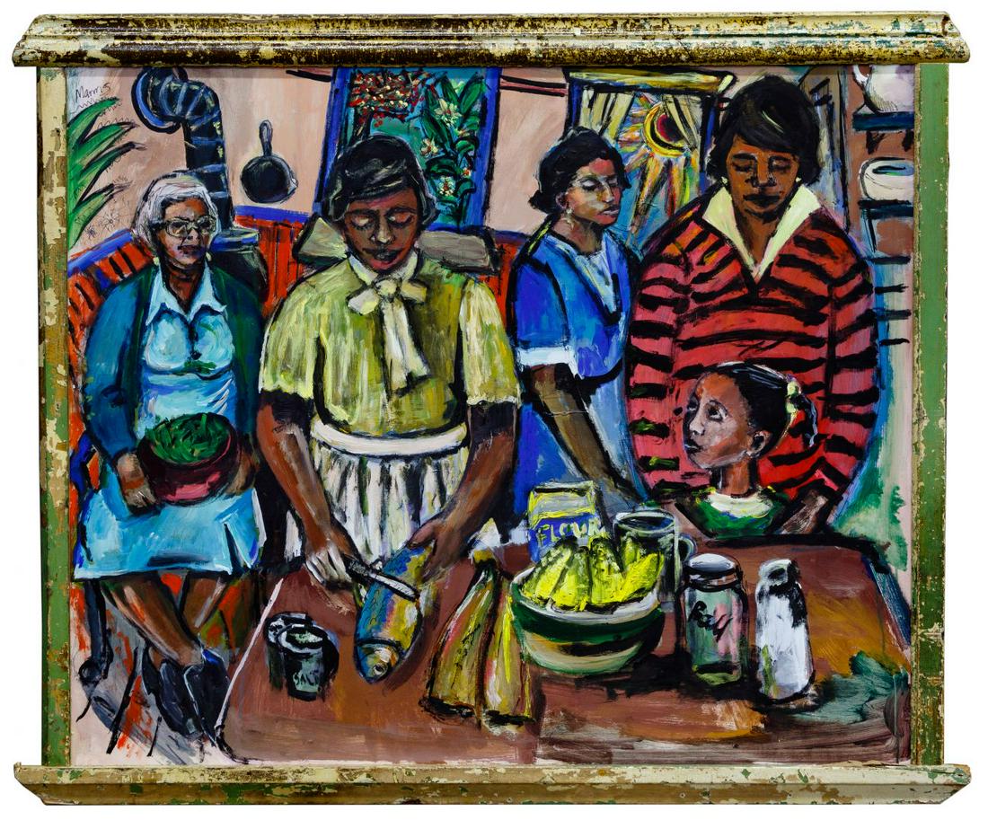 Wayne Manns (American, 20th century) Acrylic and Found (1 of 4)