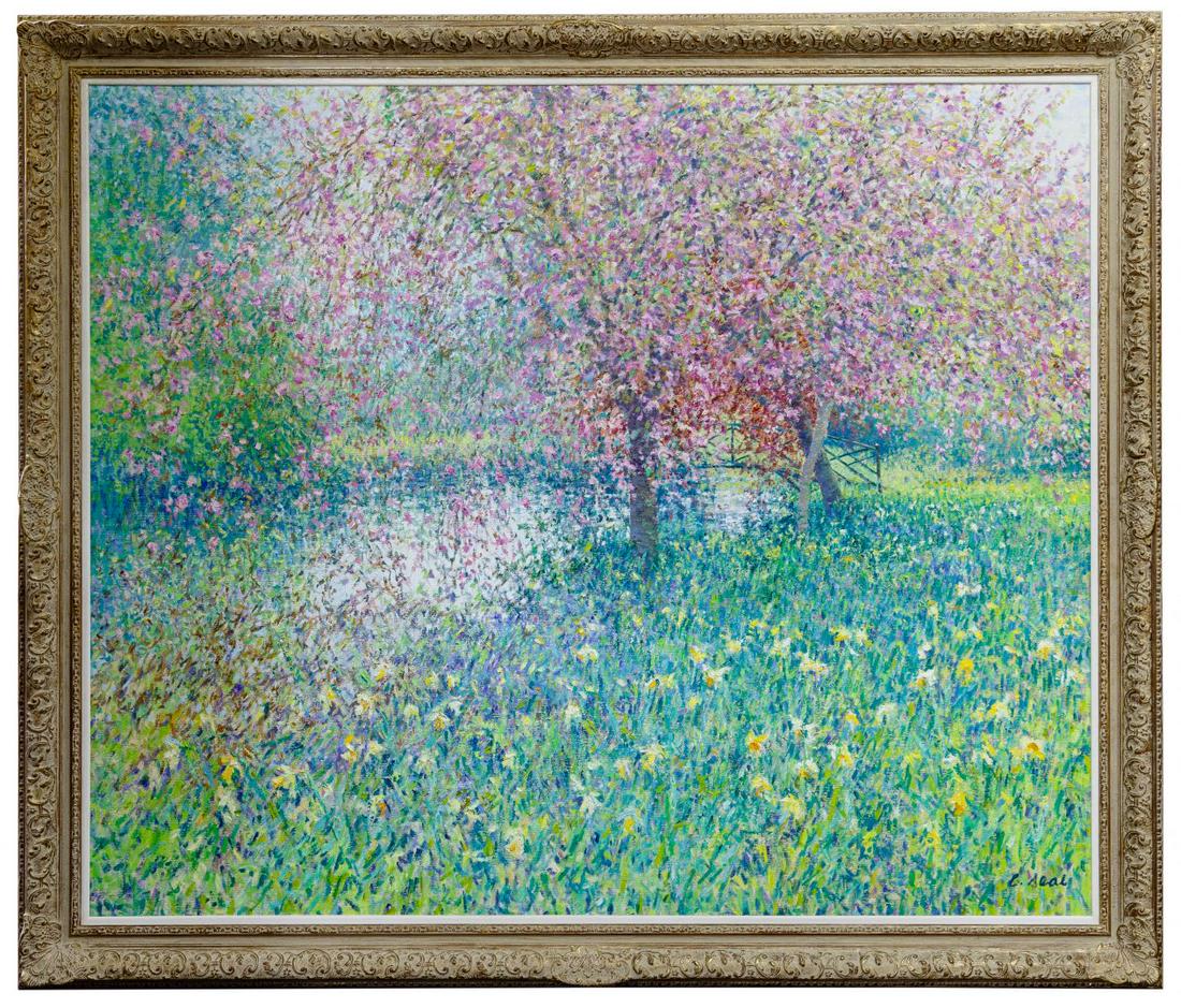 Charles Neal (English, b.1951) 'Reflections, Byfleet (1 of 6)