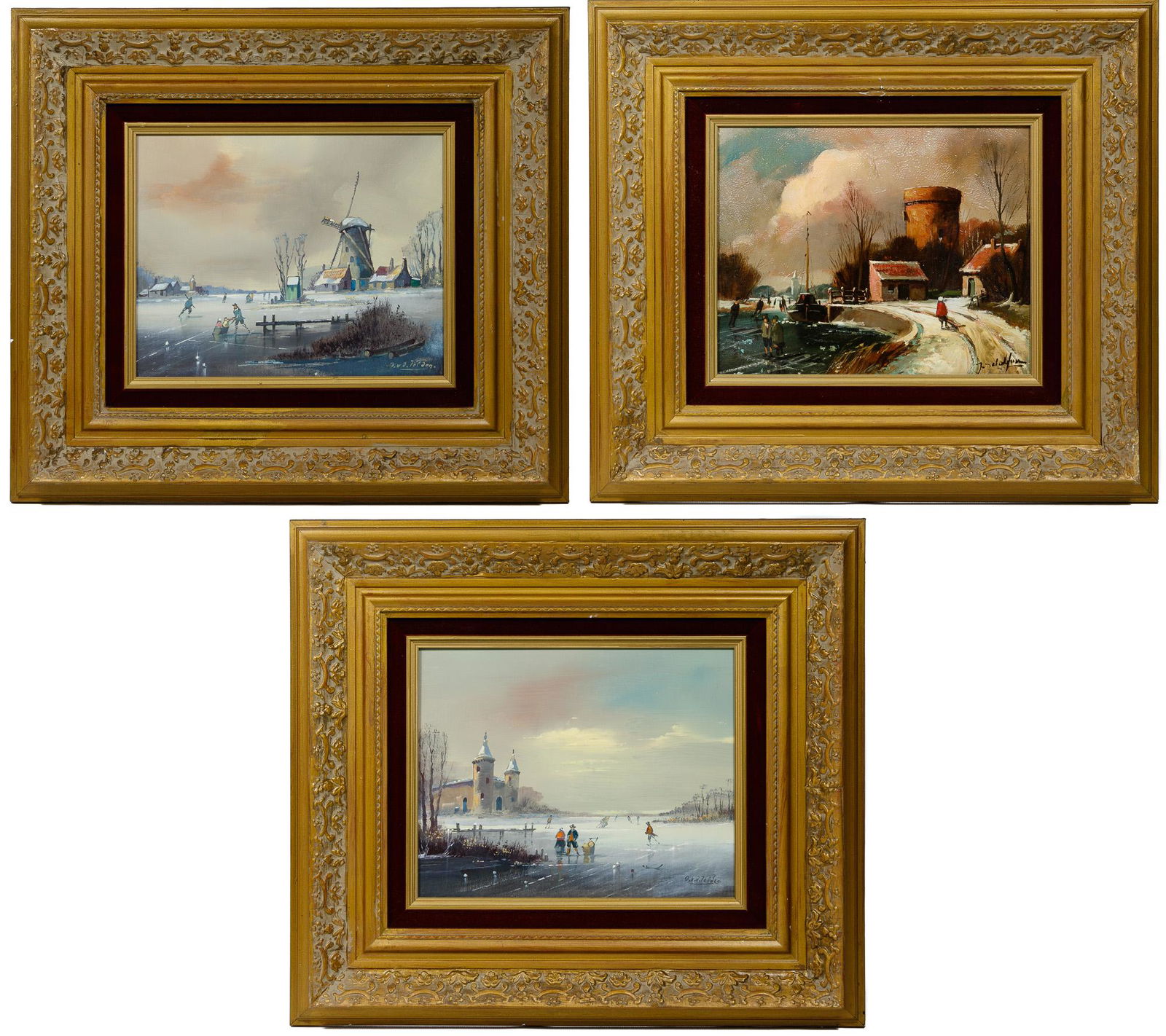 Unknown Artist (European, 20th Century) Oil on Board (1 of 7)