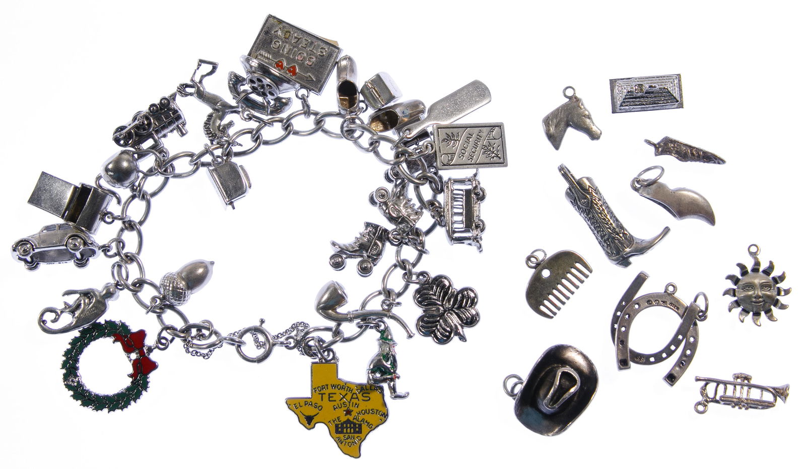 Sterling Silver Charm Bracelet (1 of 1)