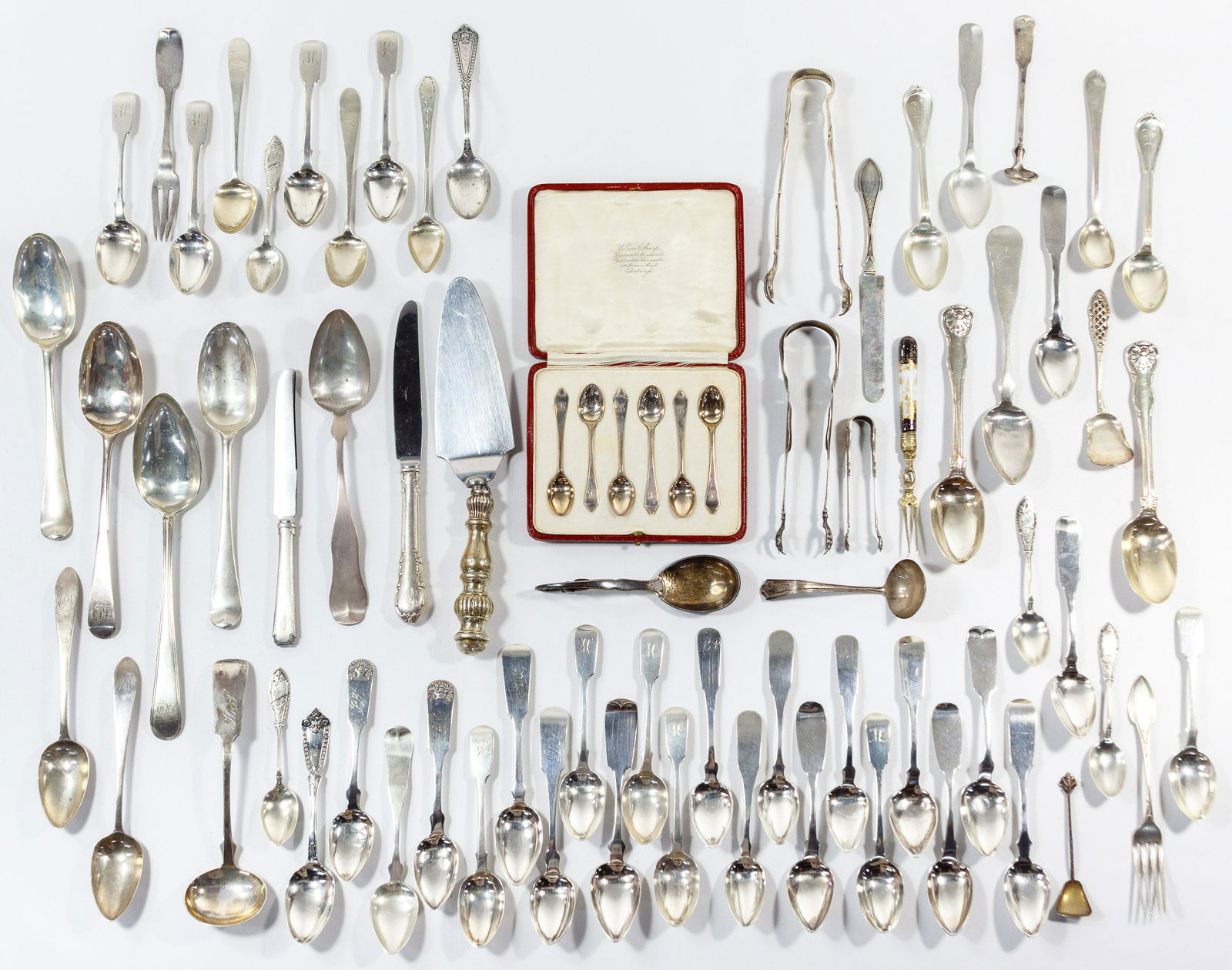 Sterling, Coin and European Silver Flatware Assortment (1 of 8)