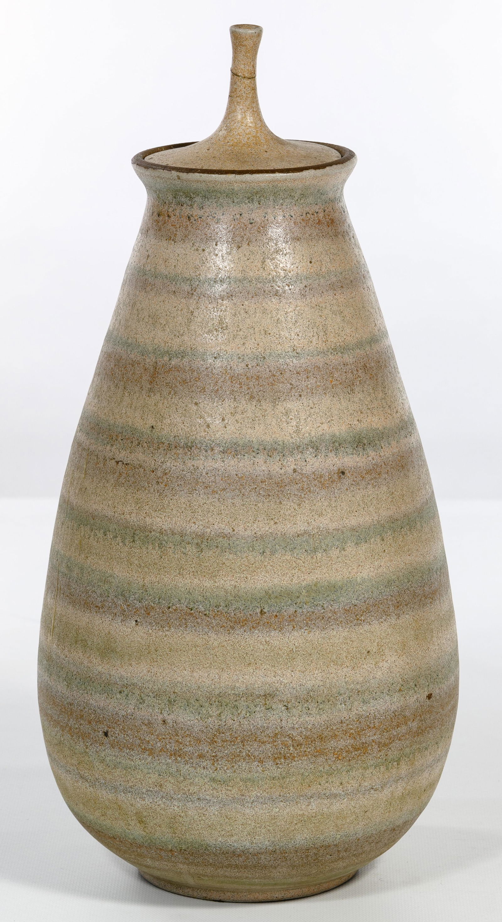 Clyde Burt (American, 1922-1981) Pottery Lidded Vessel (1 of 9)
