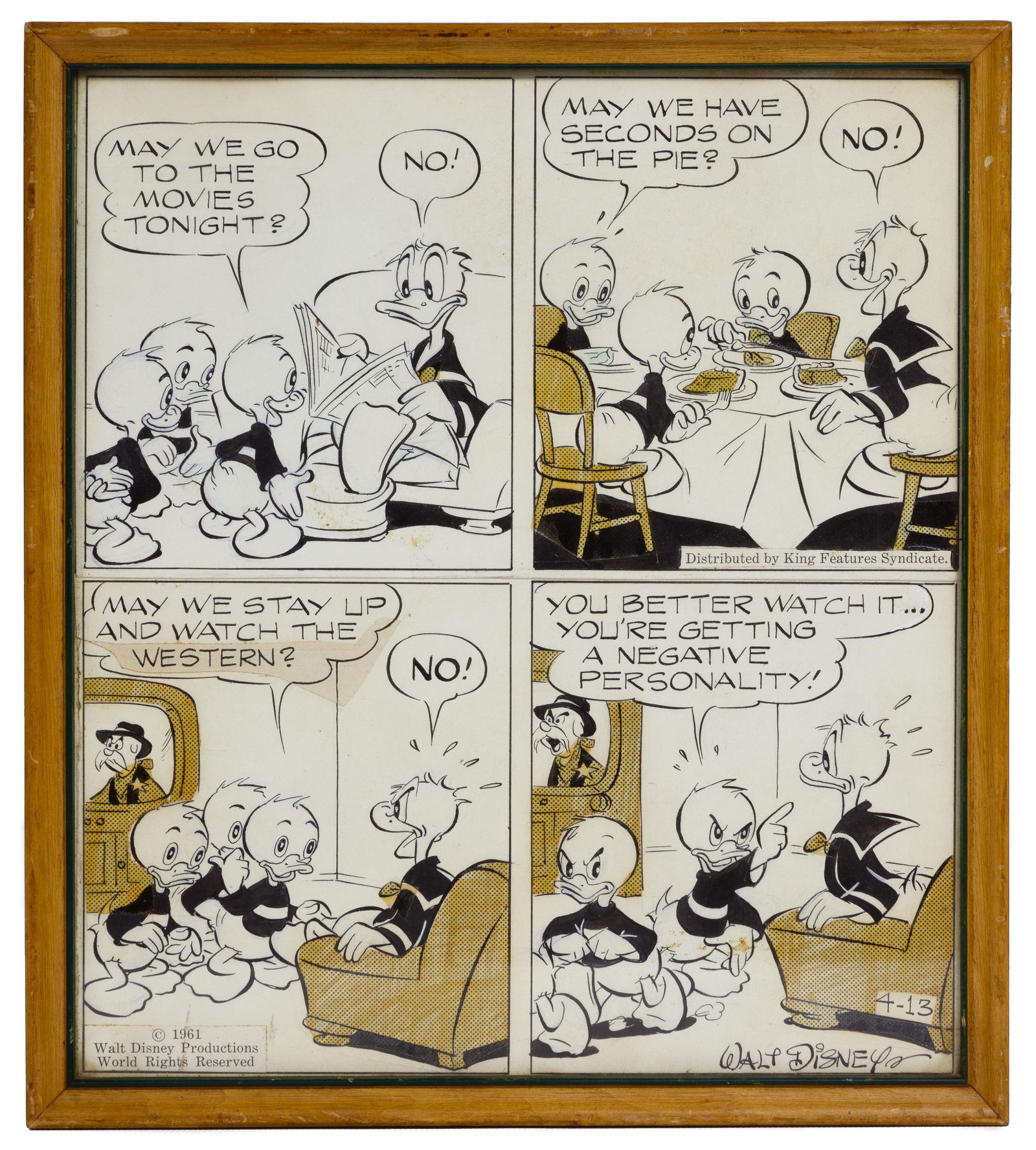 Walt Disney Productions 'Donald Duck' Ink and Acetate (1 of 2)