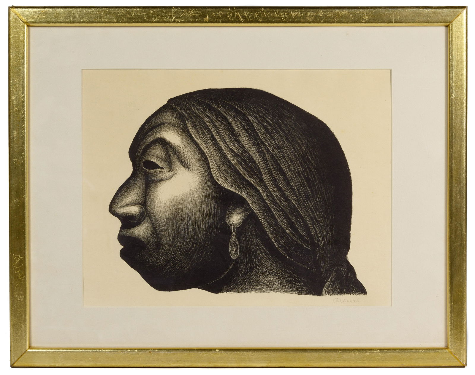 Luis Arenal (Mexican, 1909-1985) 'Mujer de Taxco' (1 of 3)