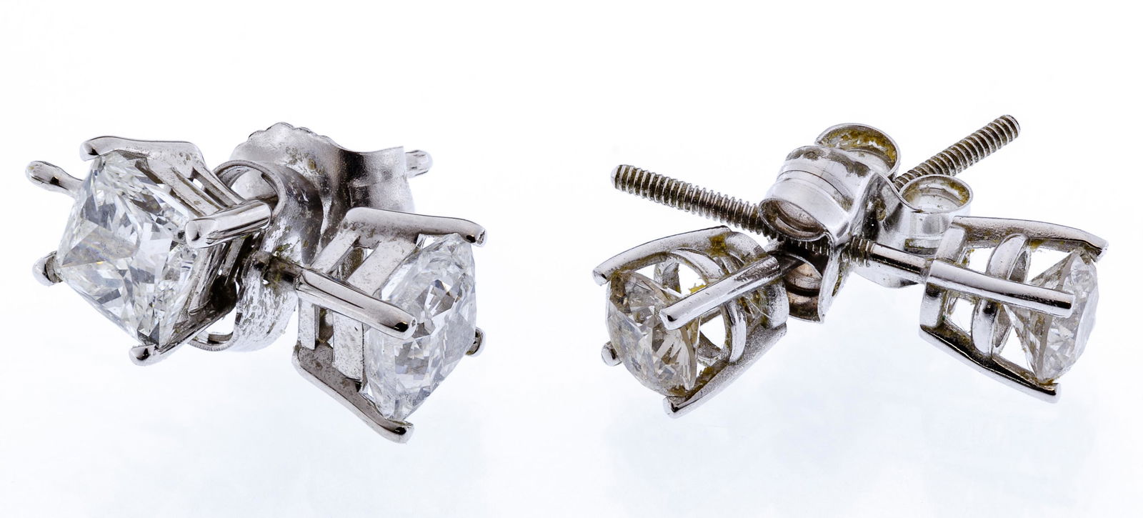 14k White Gold and Diamond Stud Earring Assortment (1 of 2)