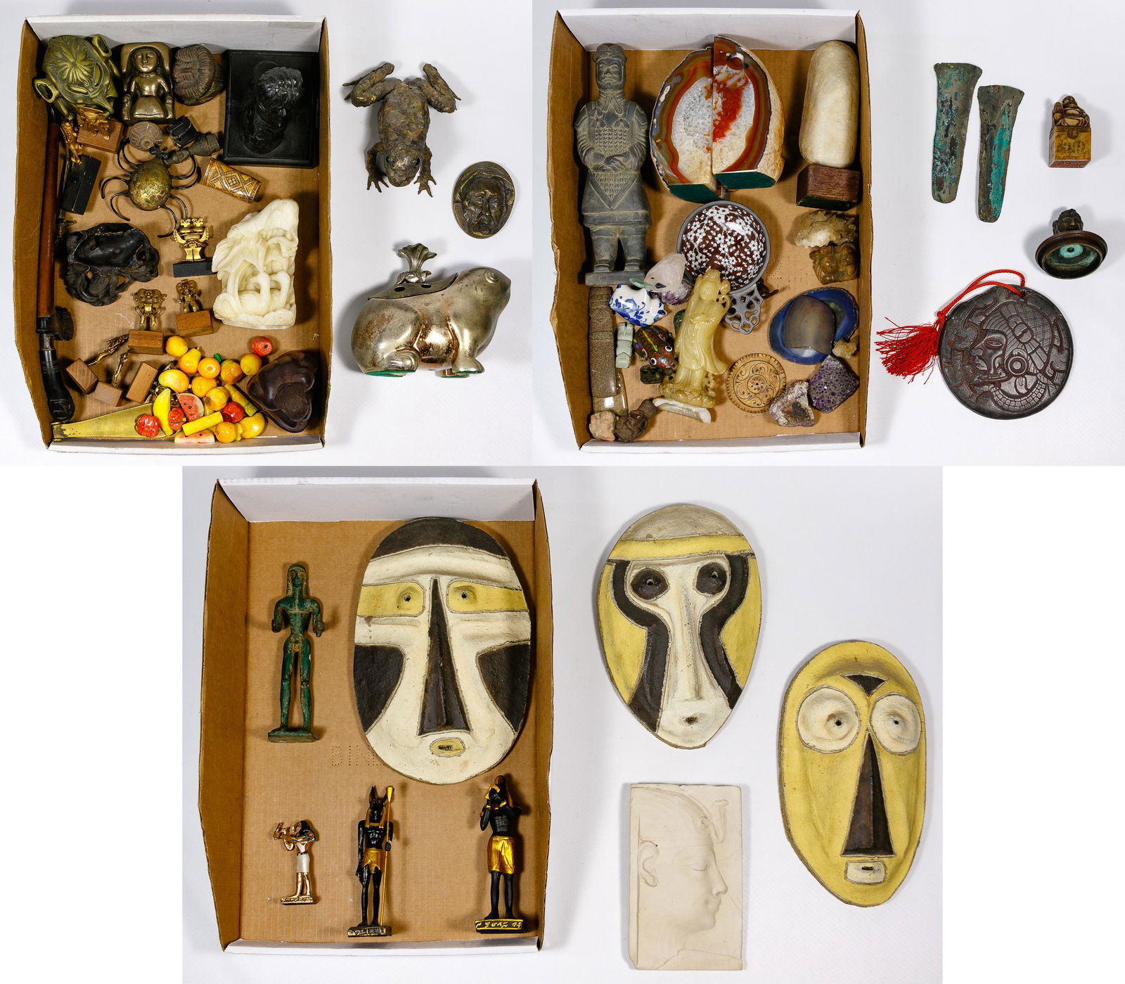 Multi-Cultural Decorative Object Assortment (1 of 4)