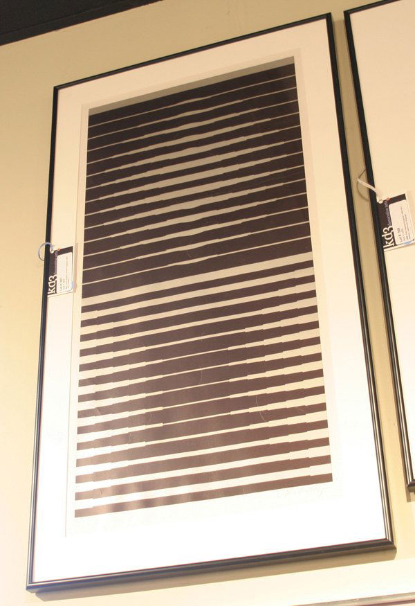 Victor Vasarely, French-Hungarian 1908-1997, Untit: Victor Vasarely, French-Hungarian 1908-1997, Untitled, signed in pencil, Lined study in black and silver, numbered 62/150. DIMENSIONS: 27 1/4H x 14W, framed 33 3/4H x 19W CONDITION: Good Condition EST