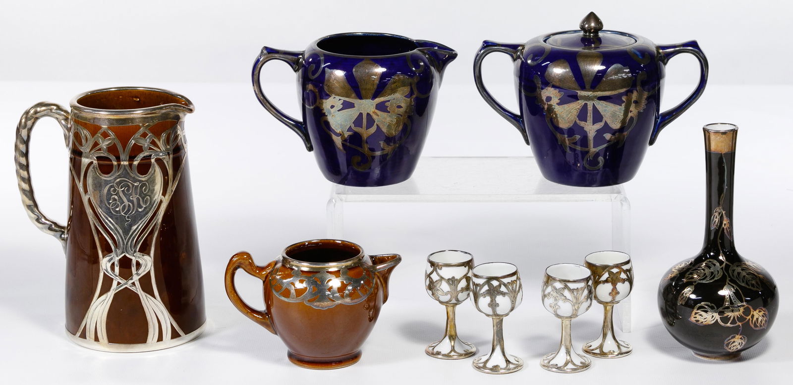 Ceramic with Silver Overlay Assortment (1 of 2)