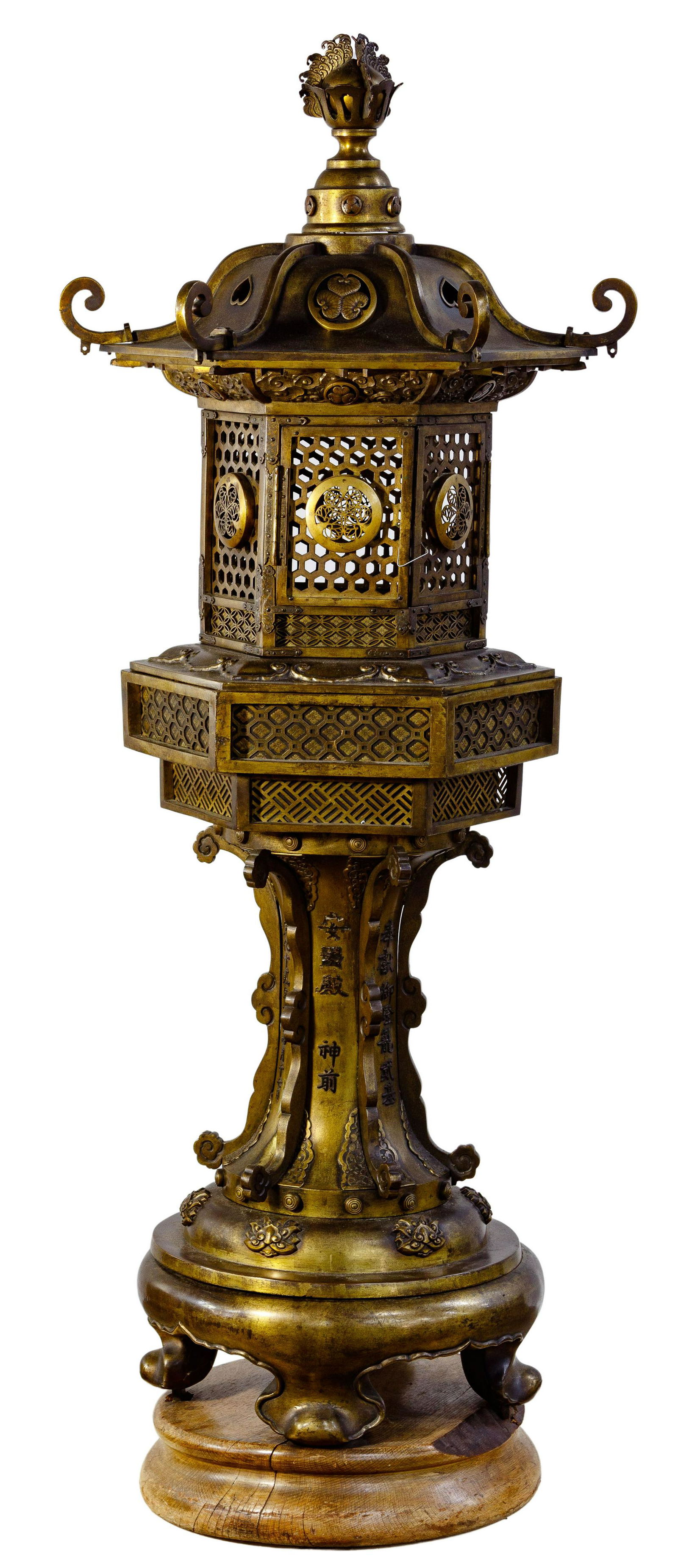 Chinese Bronze Cricket House and Pedestal (1 of 10)