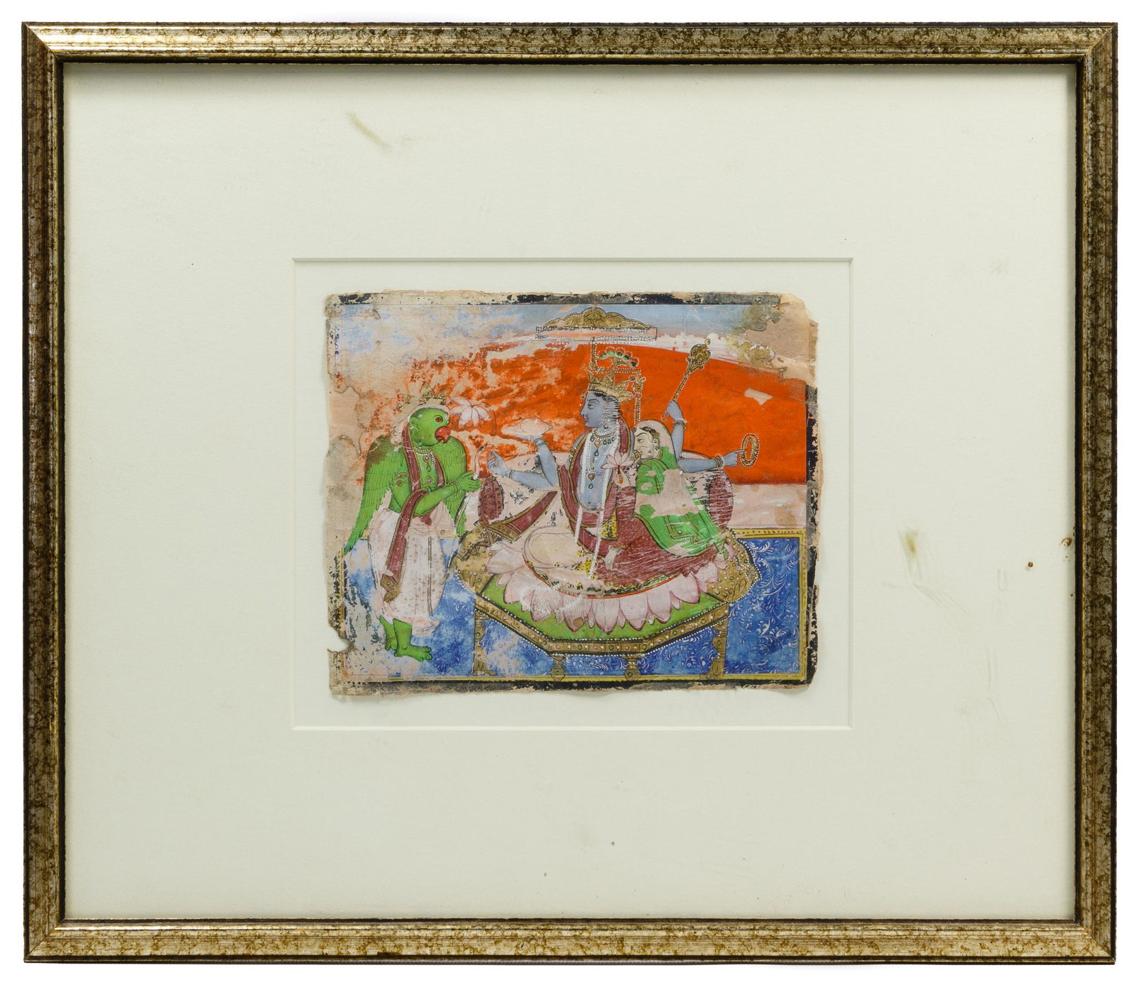 Deccan Miniature Watercolor on Paper (1 of 2)