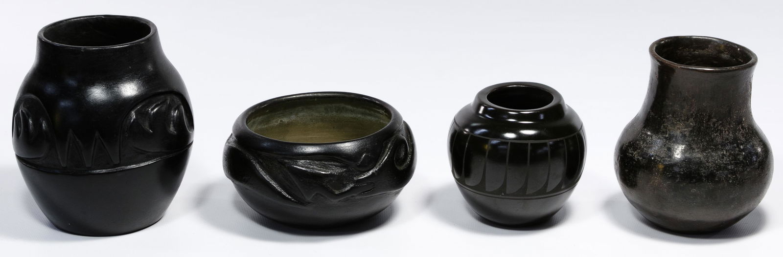 Native American Pueblo Black Pottery Assortment (1 of 3)
