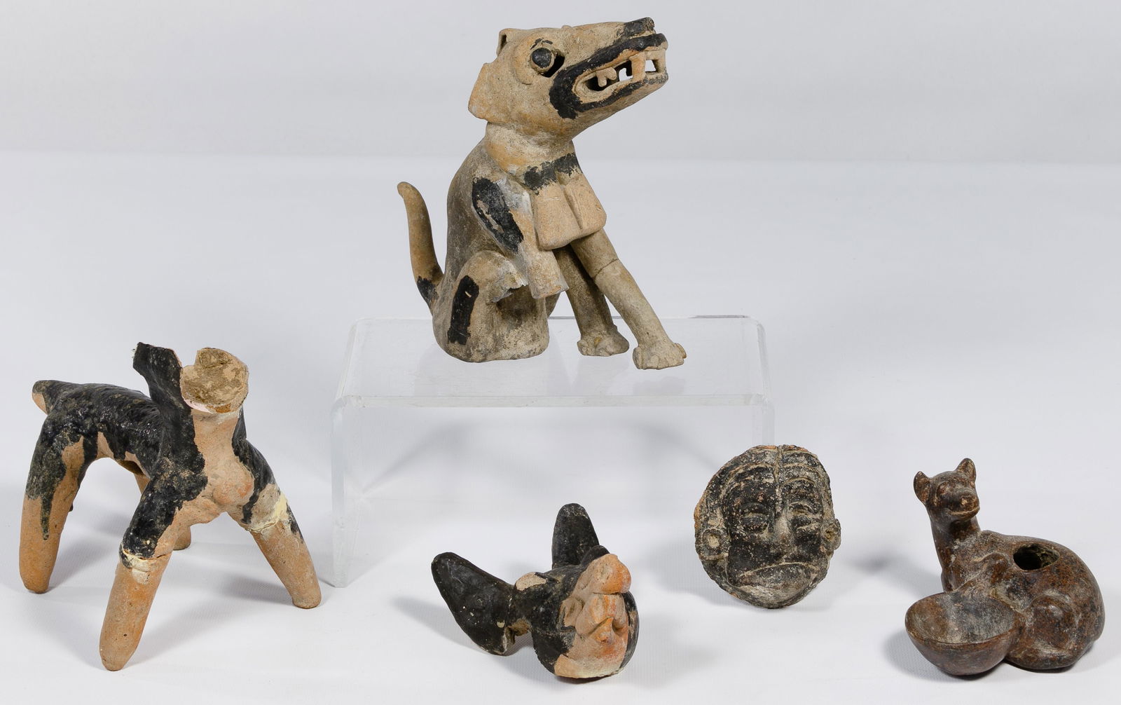 Pre-Columbian Style Dog Figurine Assortment (1 of 3)