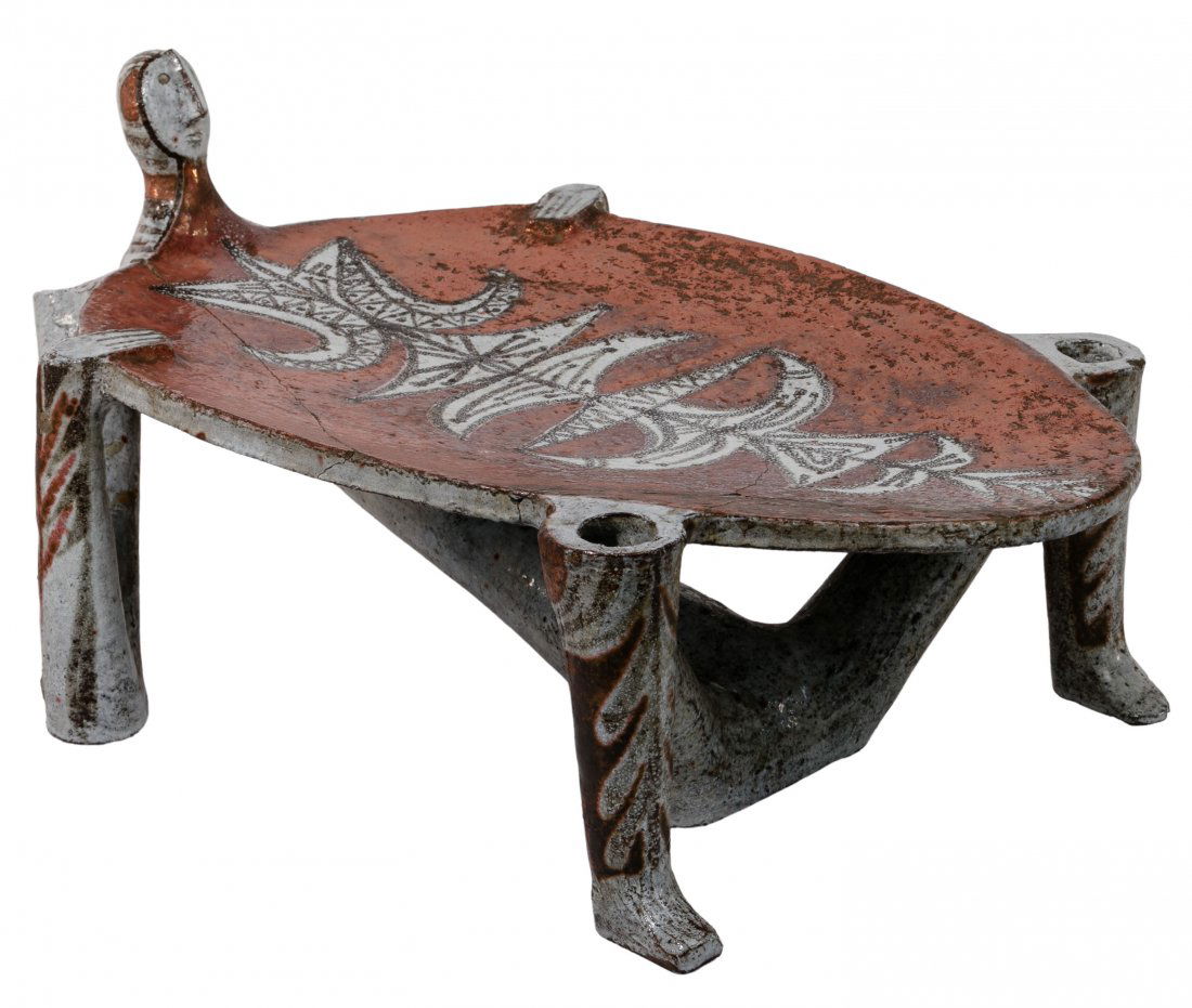 Jean Derval (French, 1925-2010) Ceramic Centerpiece (1 of 5)