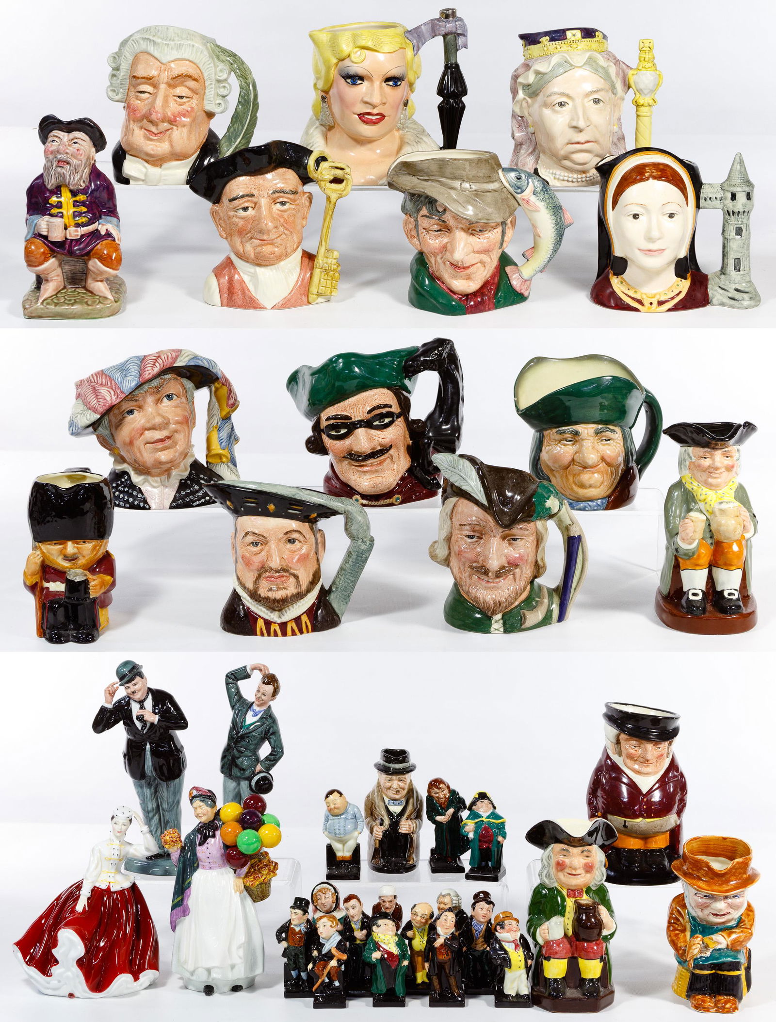Royal Doulton Figurine and Toby Jug Assortment (1 of 4)