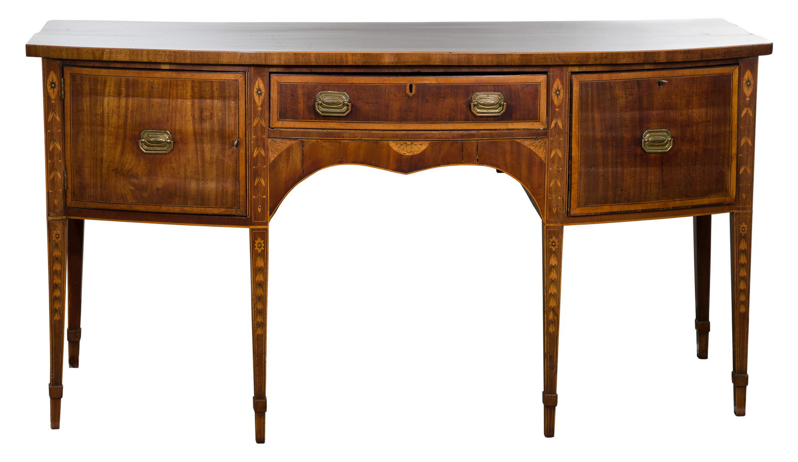 Sheraton Style Mahogany Sideboard Buffet (1 of 7)