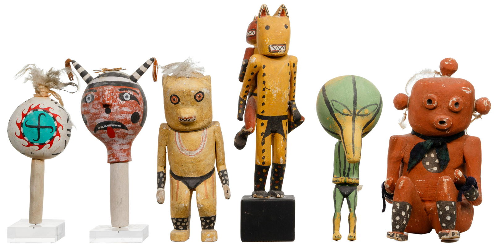 Native American Indian Kachina and Rattle Assortment (1 of 5)