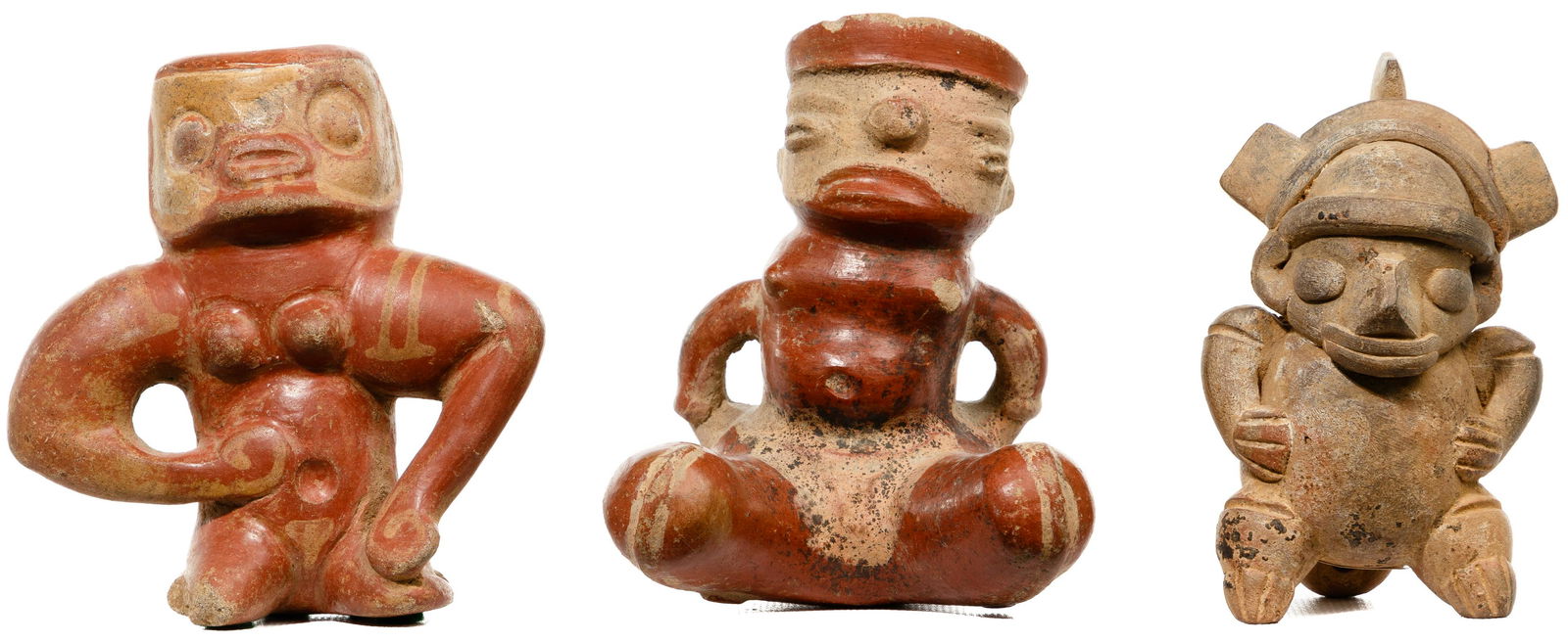 Pre-Columbian Style Costa Rican Pottery Figures (1 of 6)