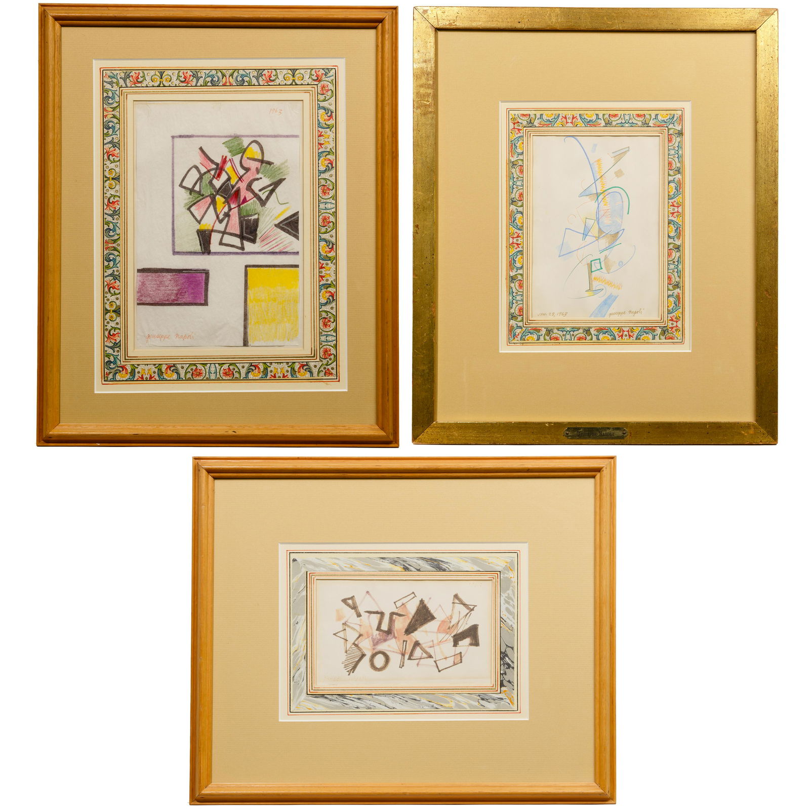 Giuseppe Napoli (American, 1929-1967) Mixed Media (1 of 13)