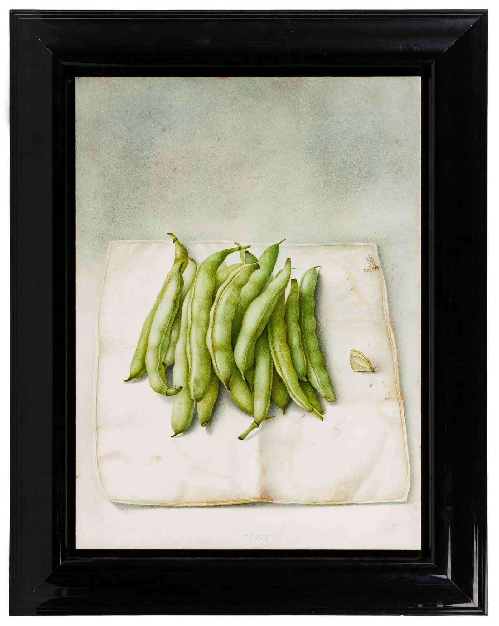 Anneke van Brussel (Dutch, b.1949) "Green Beans" Oil (1 of 5)