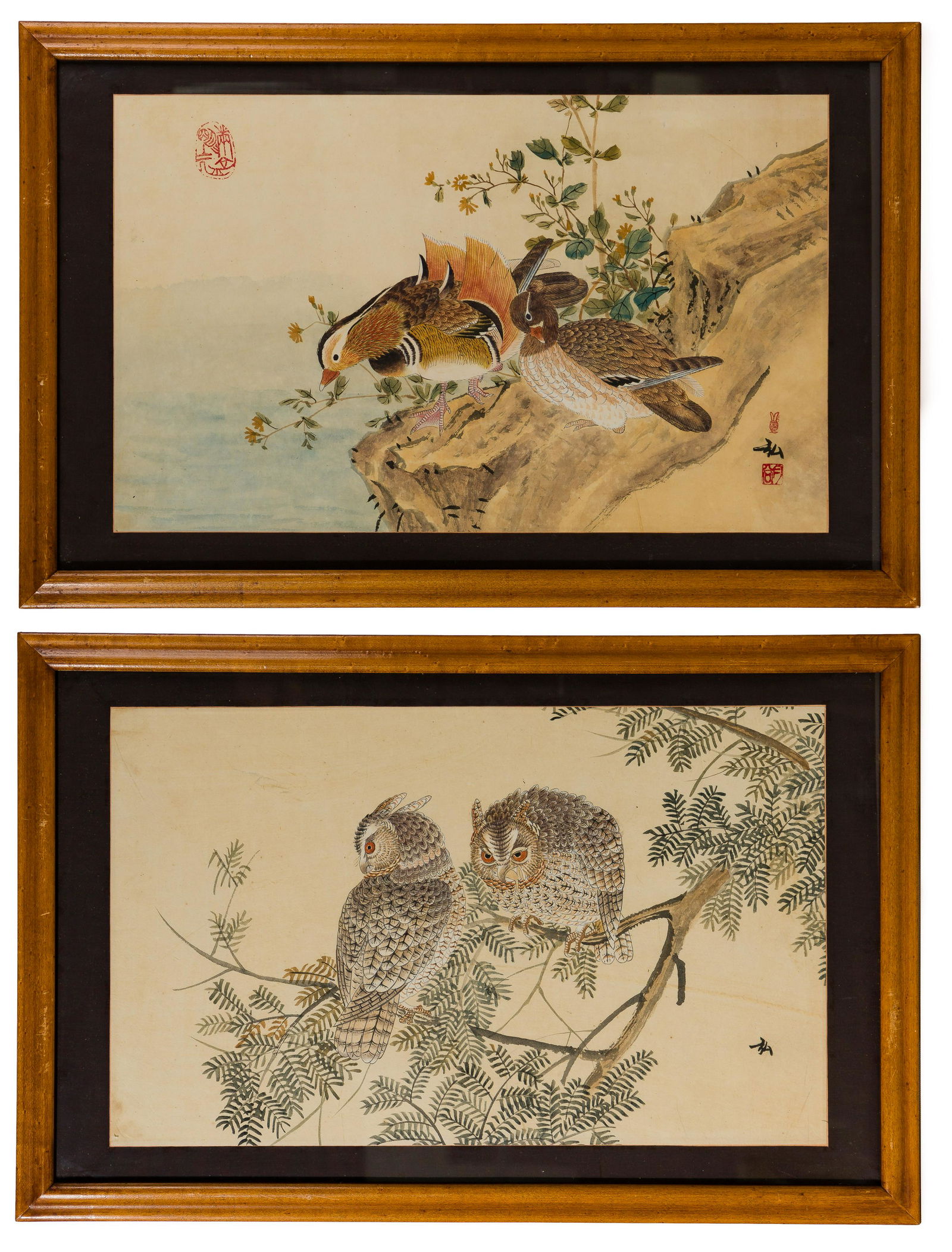 Unknown Artist (Asian, 20th Century) Watercolors on (1 of 12)