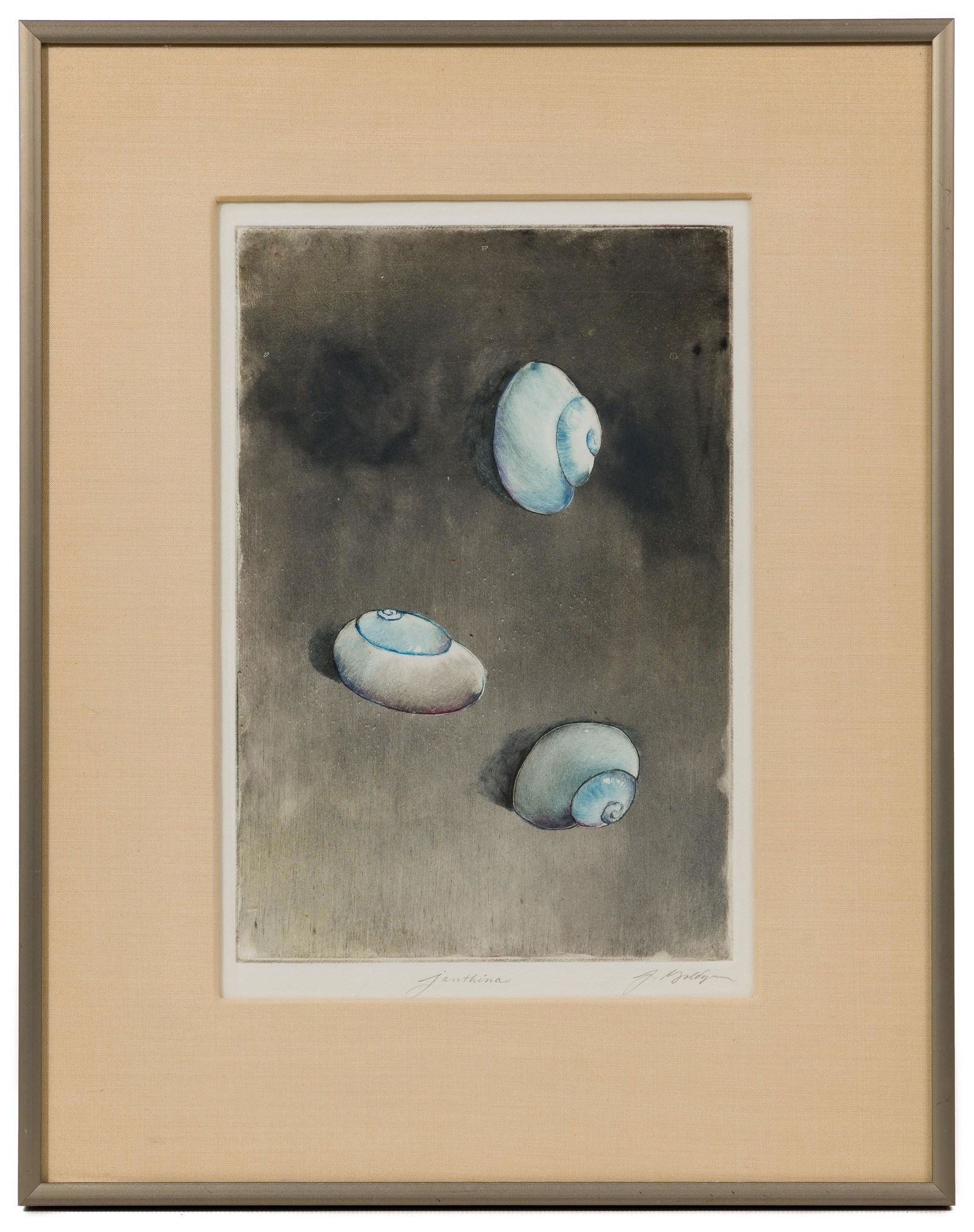 Joseph Goldyne (American, b.1942) "Janthina" Monotype (1 of 4)