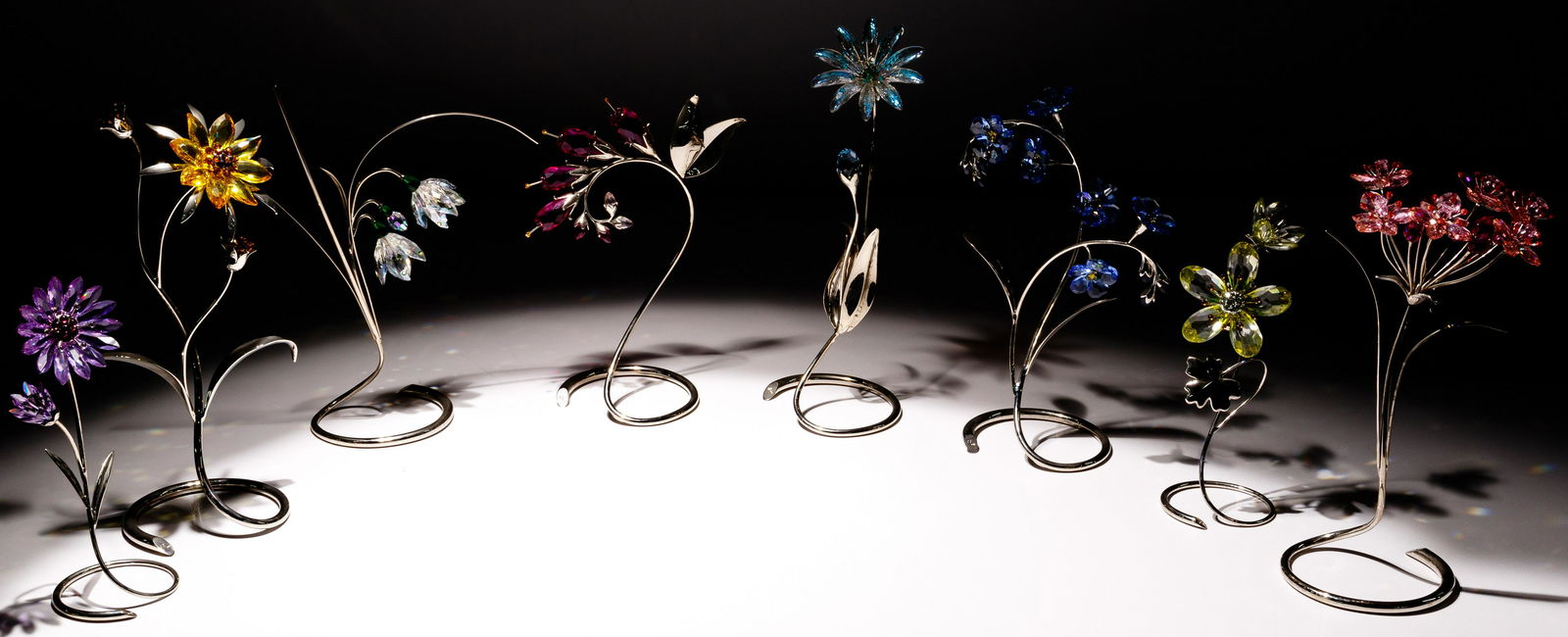 Swarovski Crystal Swirl Base Flower Collection (1 of 3)