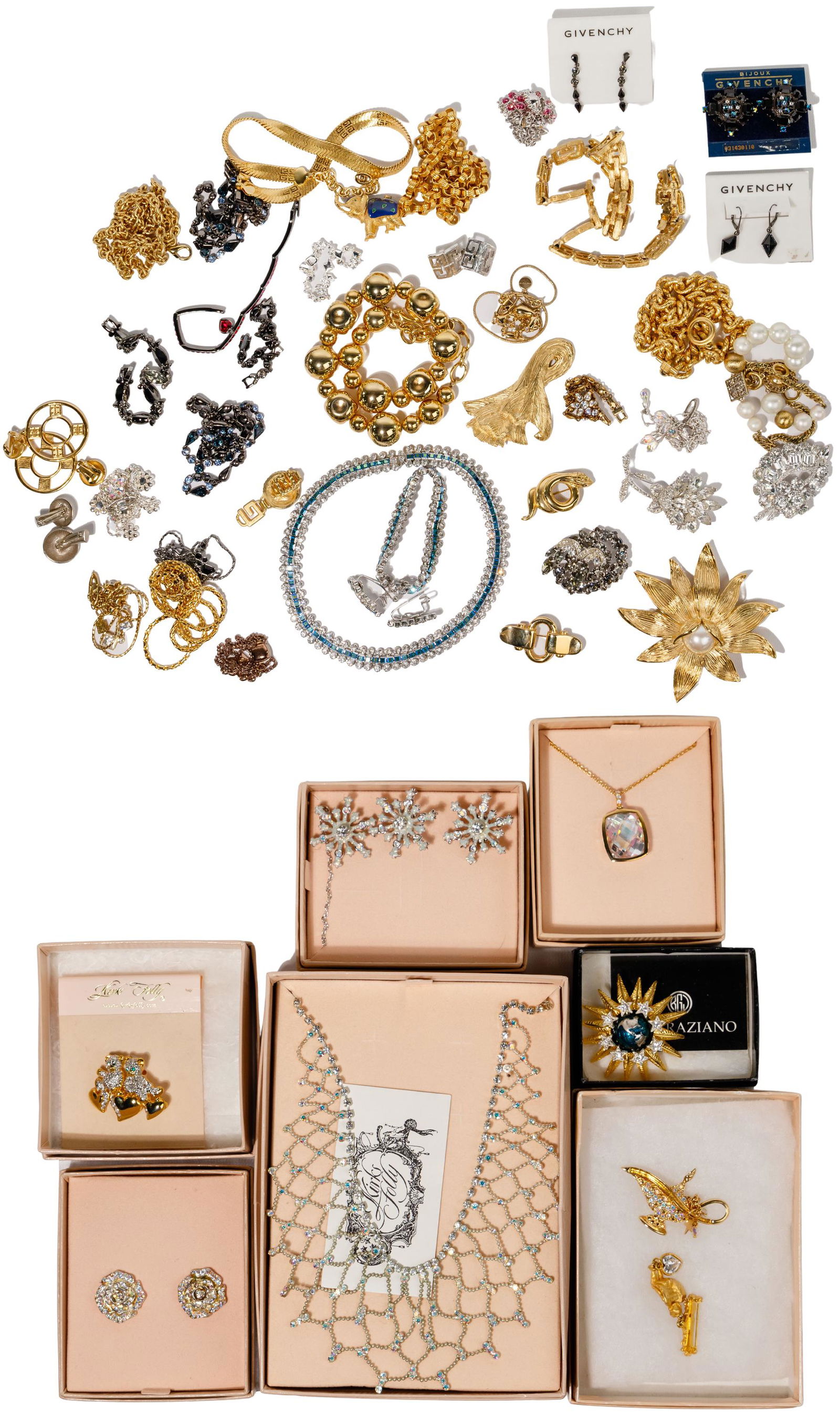 Givenchy and Signed Designer Rhinestone Costume Jewelry (1 of 3)